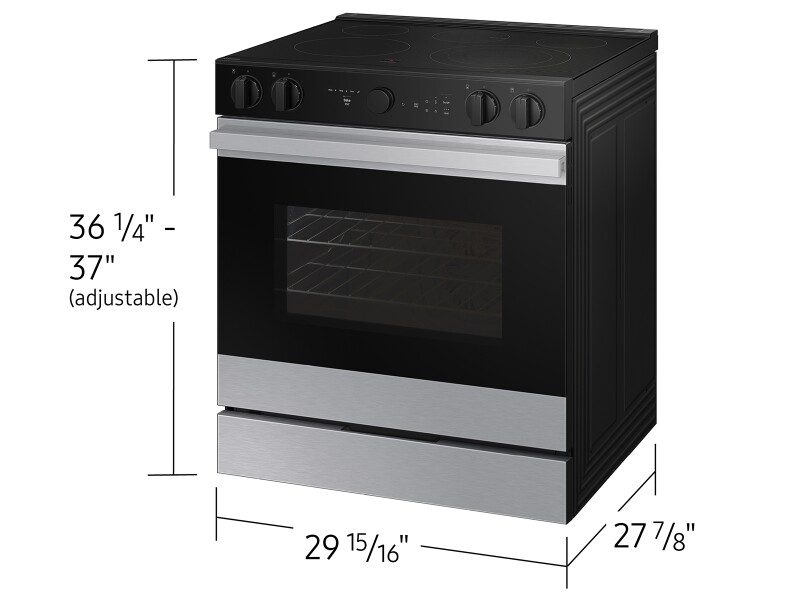 Bespoke Slide-in Electric Range NSE6DG8502SRAA