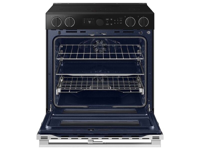 Bespoke Slide-in Electric Range Flex Duo™ | Illuminated Precision Knobs 6.3 cu.ft. NSE6DG8550SRAA