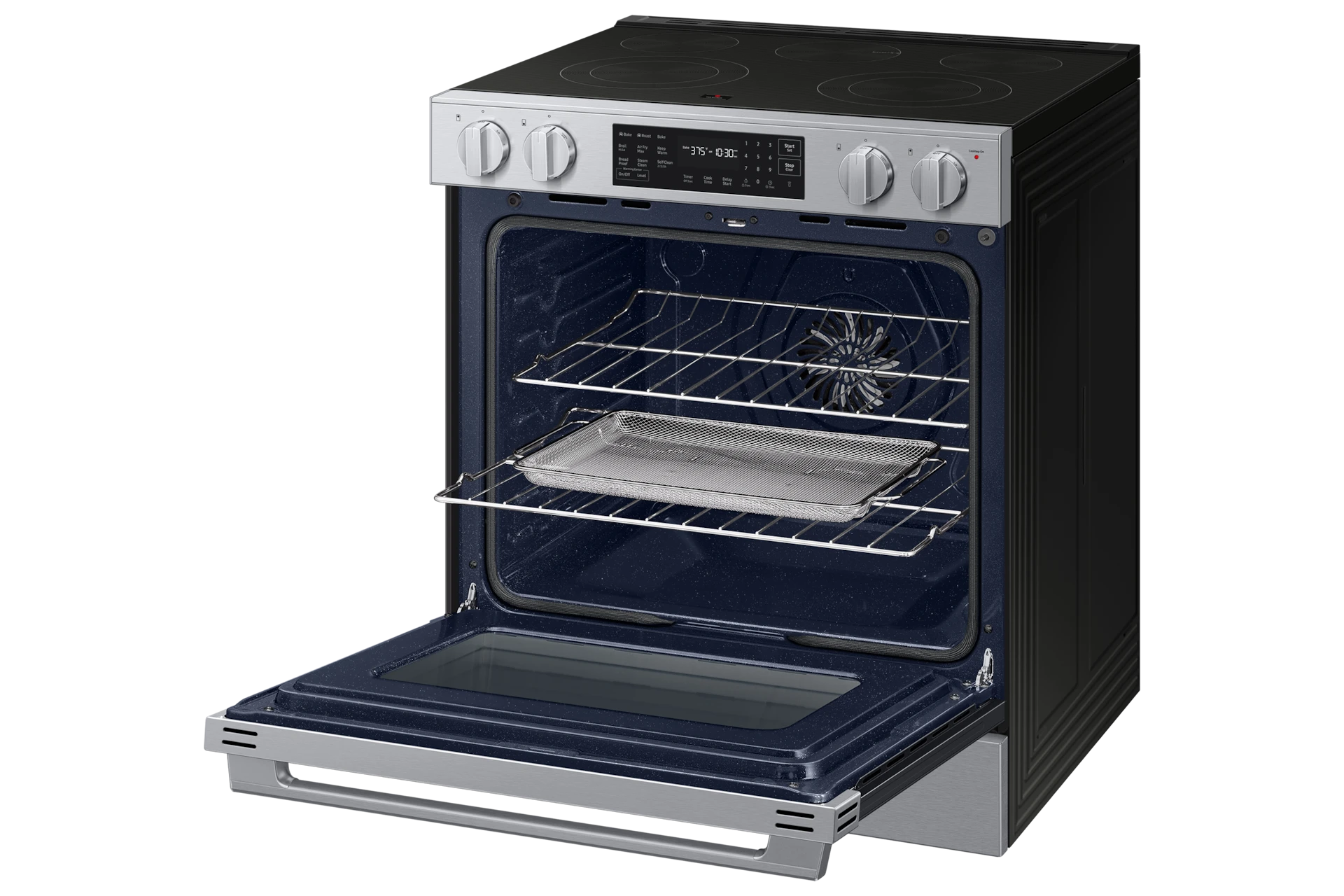 Bespoke Smart Slide-in Electric Range | Pro Style Design | Air Fry Max | Precision Knobs NSE70H63SRAA