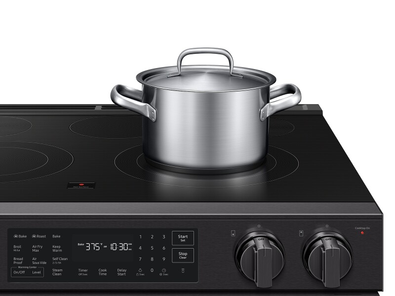 Bespoke Smart Slide-in Electric Range Pro Style Design | Air Fry Max True Convection NSE80H63SEAA