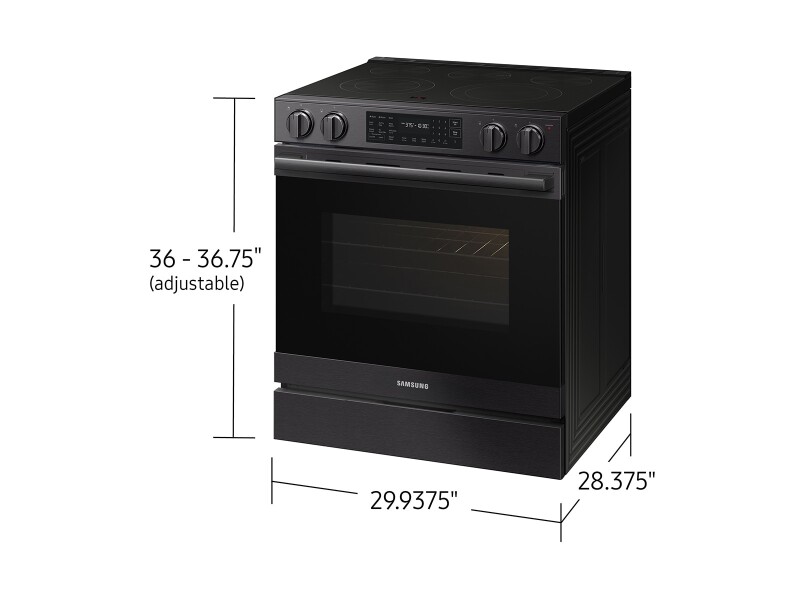 Bespoke Smart Slide-in Electric Range Pro Style Design | Air Fry Max True Convection NSE80H63SEAA