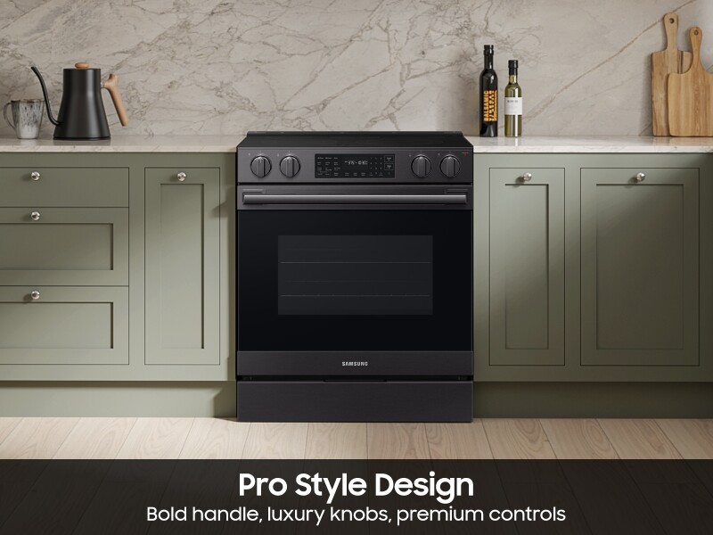Bespoke Smart Slide-in Electric Range Pro Style Design | Air Fry Max True Convection NSE80H63SEAA