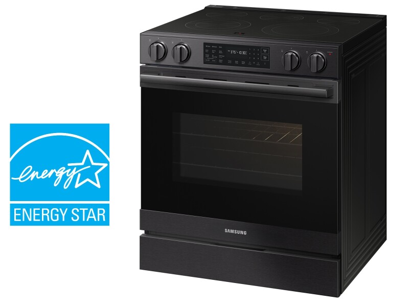 Bespoke Smart Slide-in Electric Range Pro Style Design | Air Fry Max True Convection NSE80H63SEAA