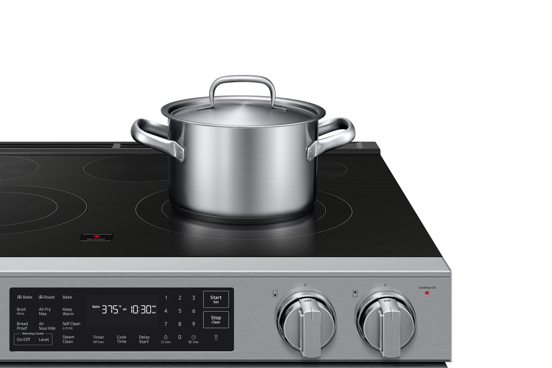 Bespoke Smart Slide-in Electric Range Pro Style Design | Air Fry Max True Convection NSE80H63SRAA