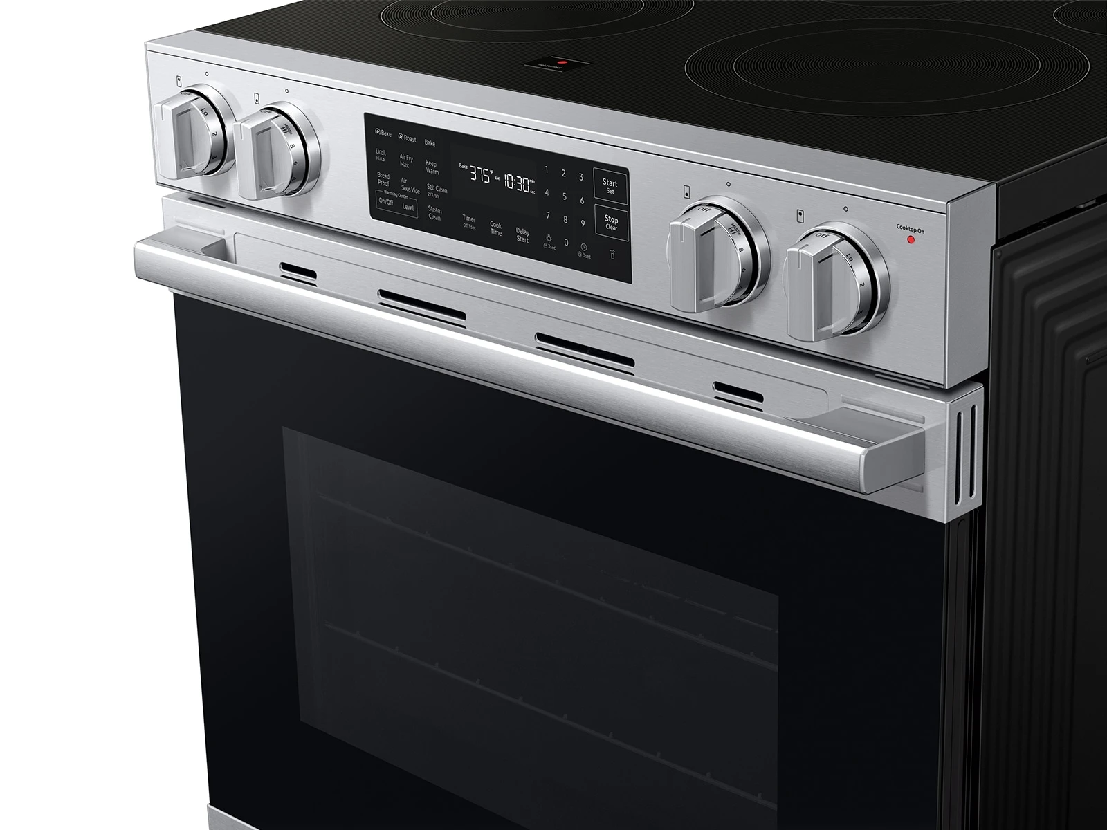 Bespoke Smart Slide-in Electric Range Pro Style Design | Air Fry Max True Convection NSE80H63SRAA