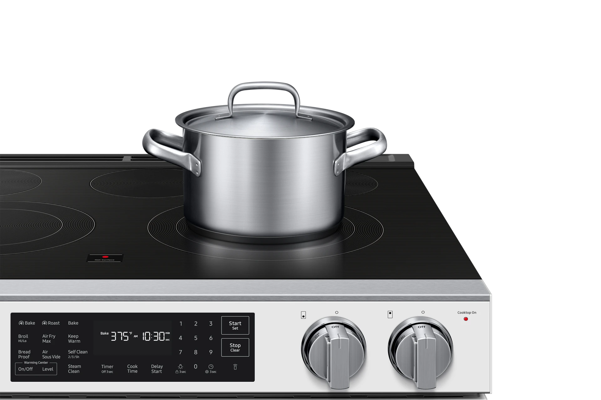 Bespoke Smart Slide-in Electric Range Pro Style Design | Air Fry Max True Convection NSE80H63SWAA