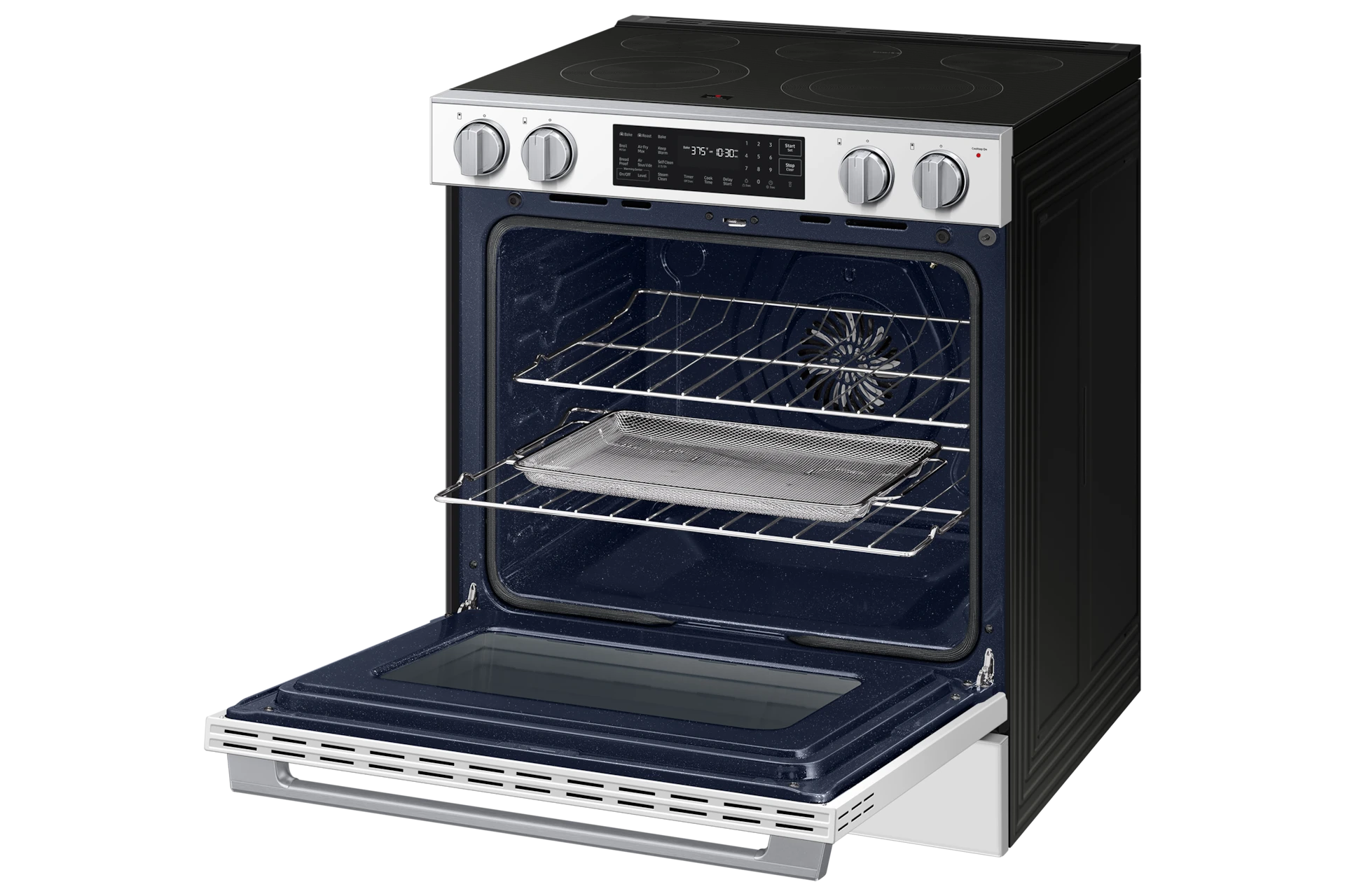 Bespoke Smart Slide-in Electric Range Pro Style Design | Air Fry Max True Convection NSE80H63SWAA
