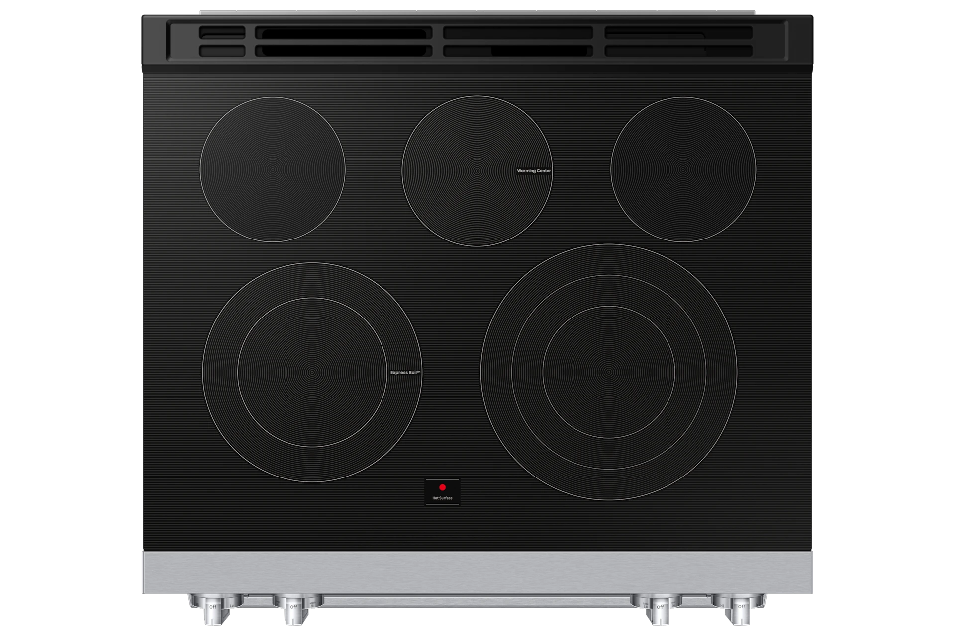 Bespoke Smart Slide-in Electric Range Pro Style Elite Design | Illuminated Knobs Air Fry Max NSE90H63SRAA