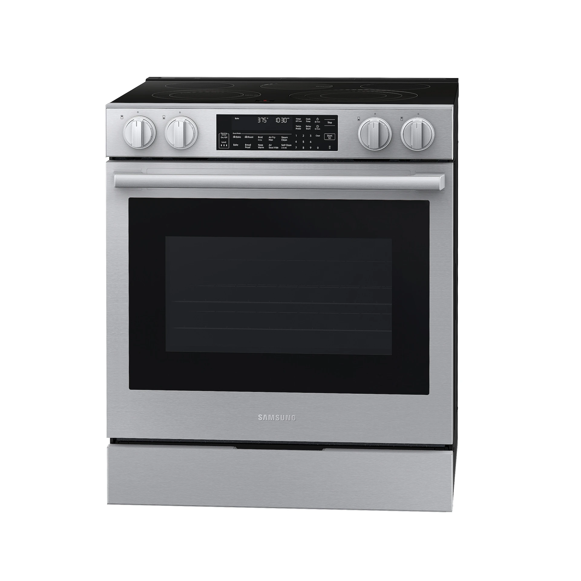 Bespoke Smart Slide-in Electric Range Pro Style Elite Design | Illuminated Knobs Air Fry Max NSE90H63SRAA