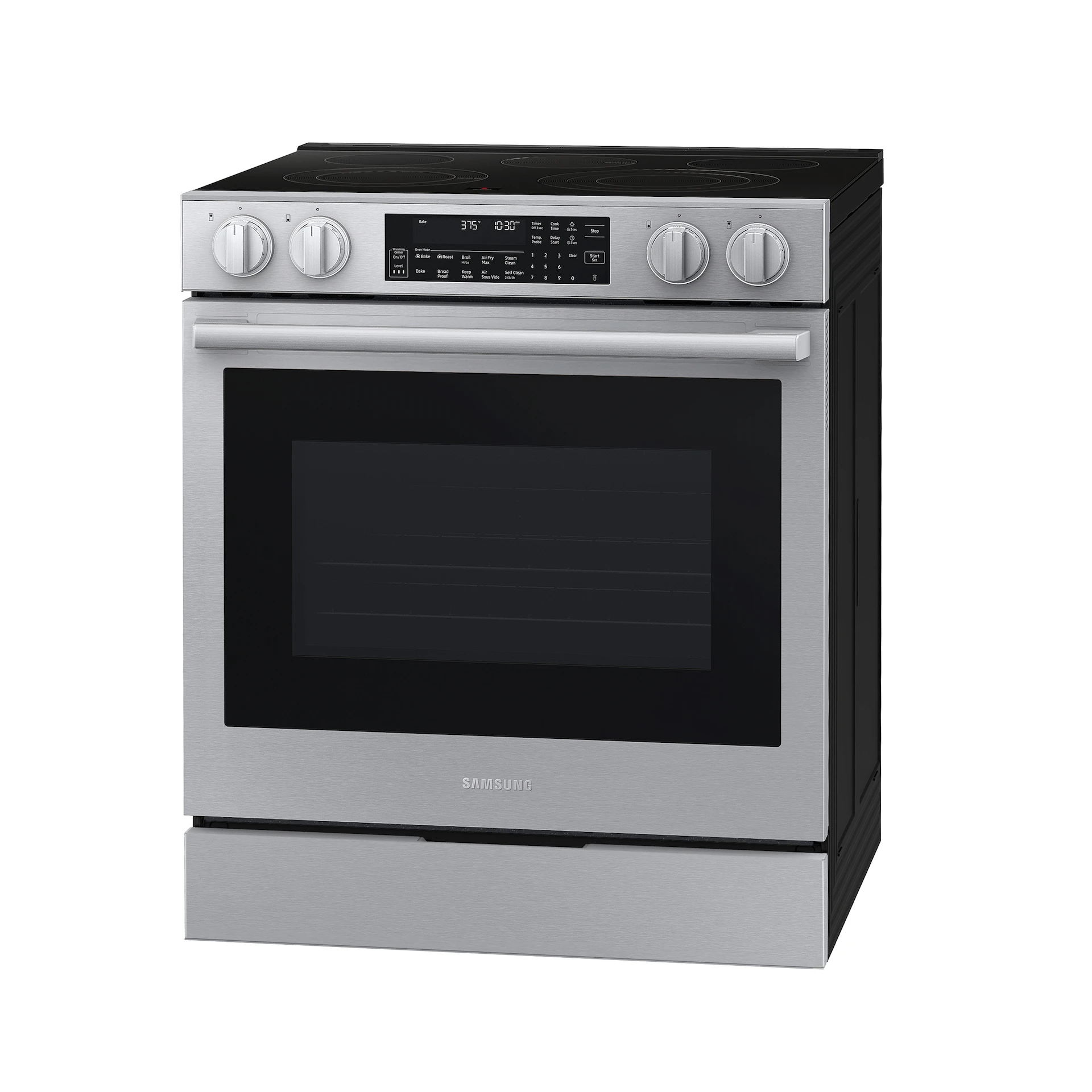 Bespoke Smart Slide-in Electric Range Pro Style Elite Design | Illuminated Knobs Air Fry Max NSE90H63SRAA