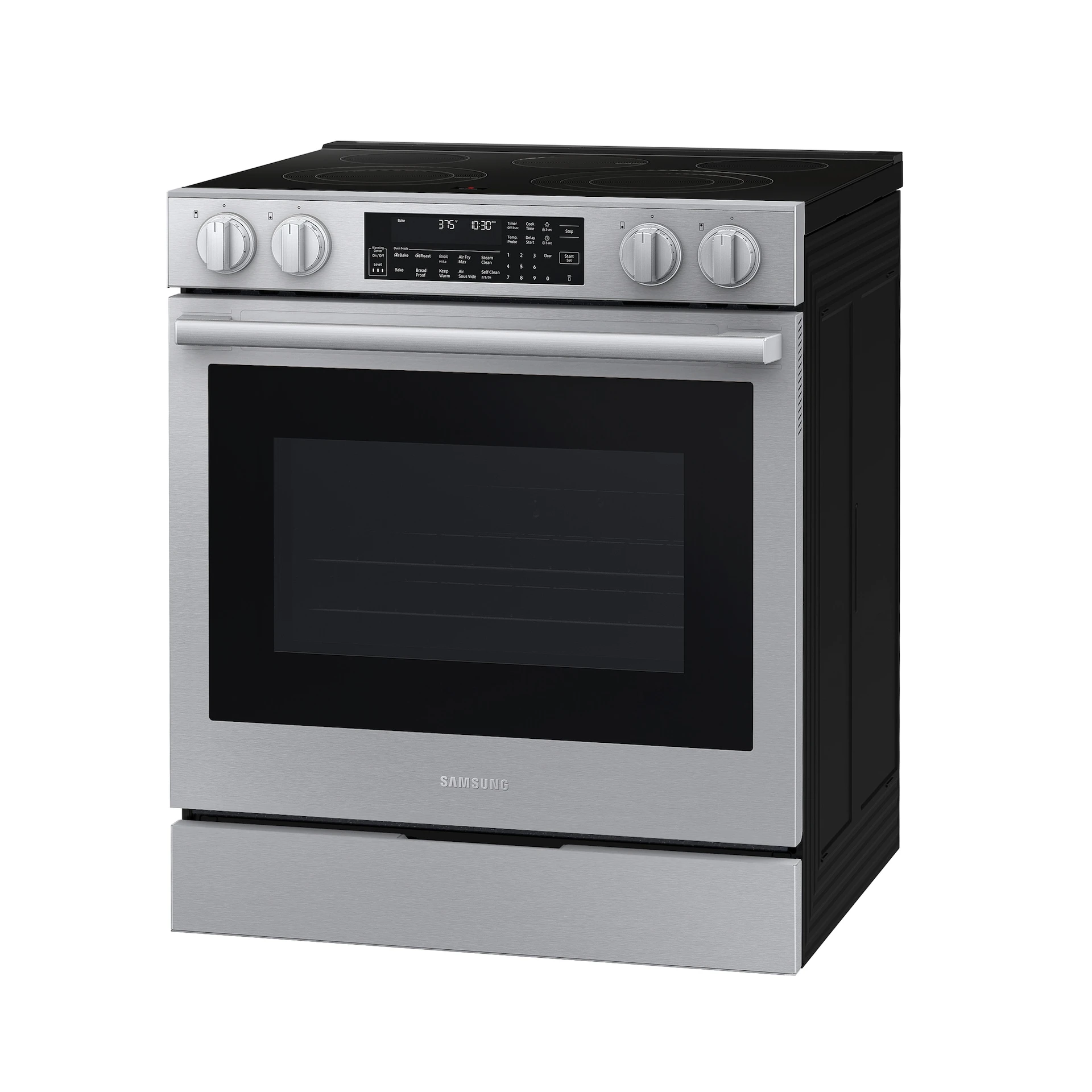 Bespoke Smart Slide-in Electric Range Pro Style Elite Design | Illuminated Knobs Air Fry Max NSE90H63SRAA