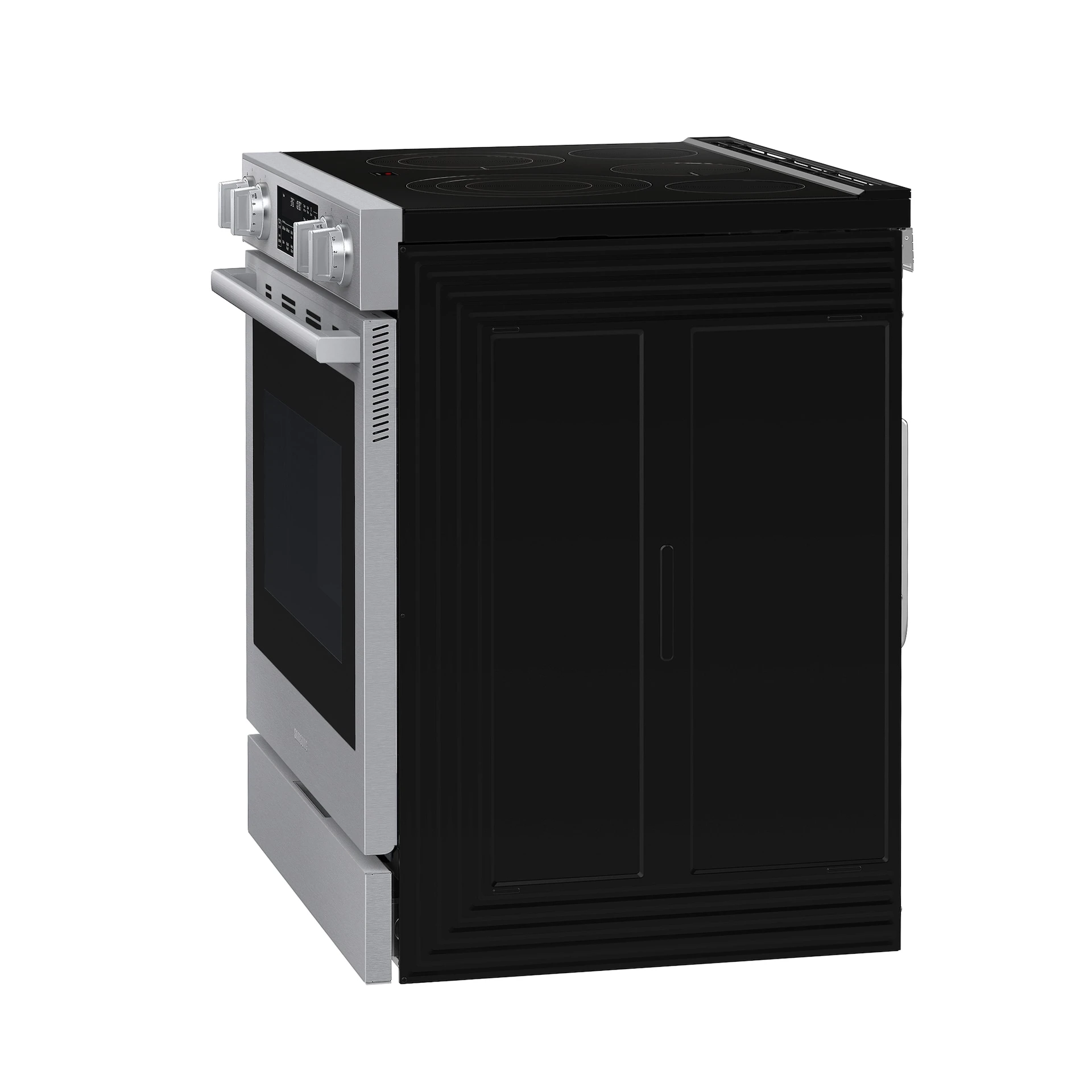 Bespoke Smart Slide-in Electric Range Pro Style Elite Design | Illuminated Knobs Air Fry Max NSE90H63SRAA