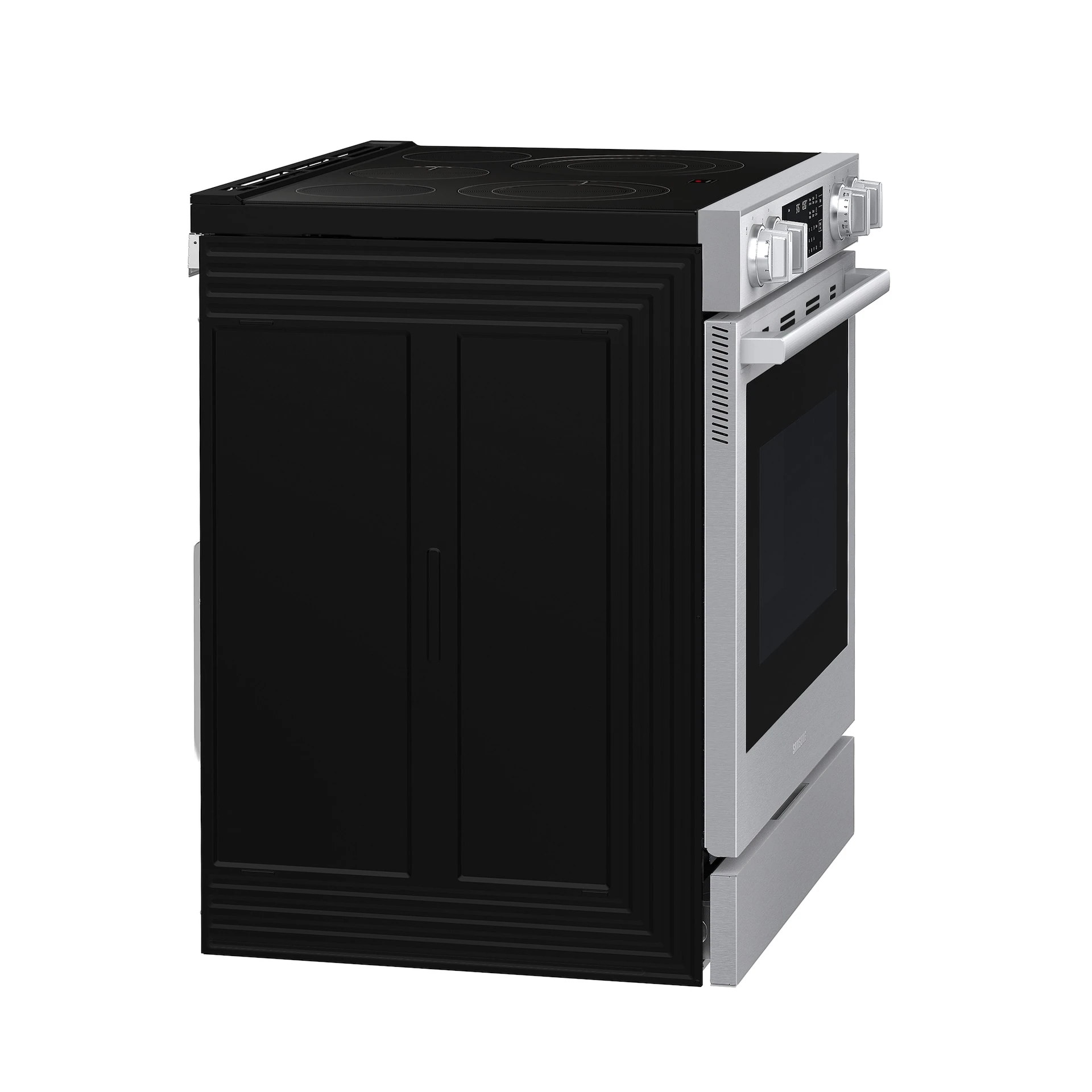 Bespoke Smart Slide-in Electric Range Pro Style Elite Design | Illuminated Knobs Air Fry Max NSE90H63SRAA
