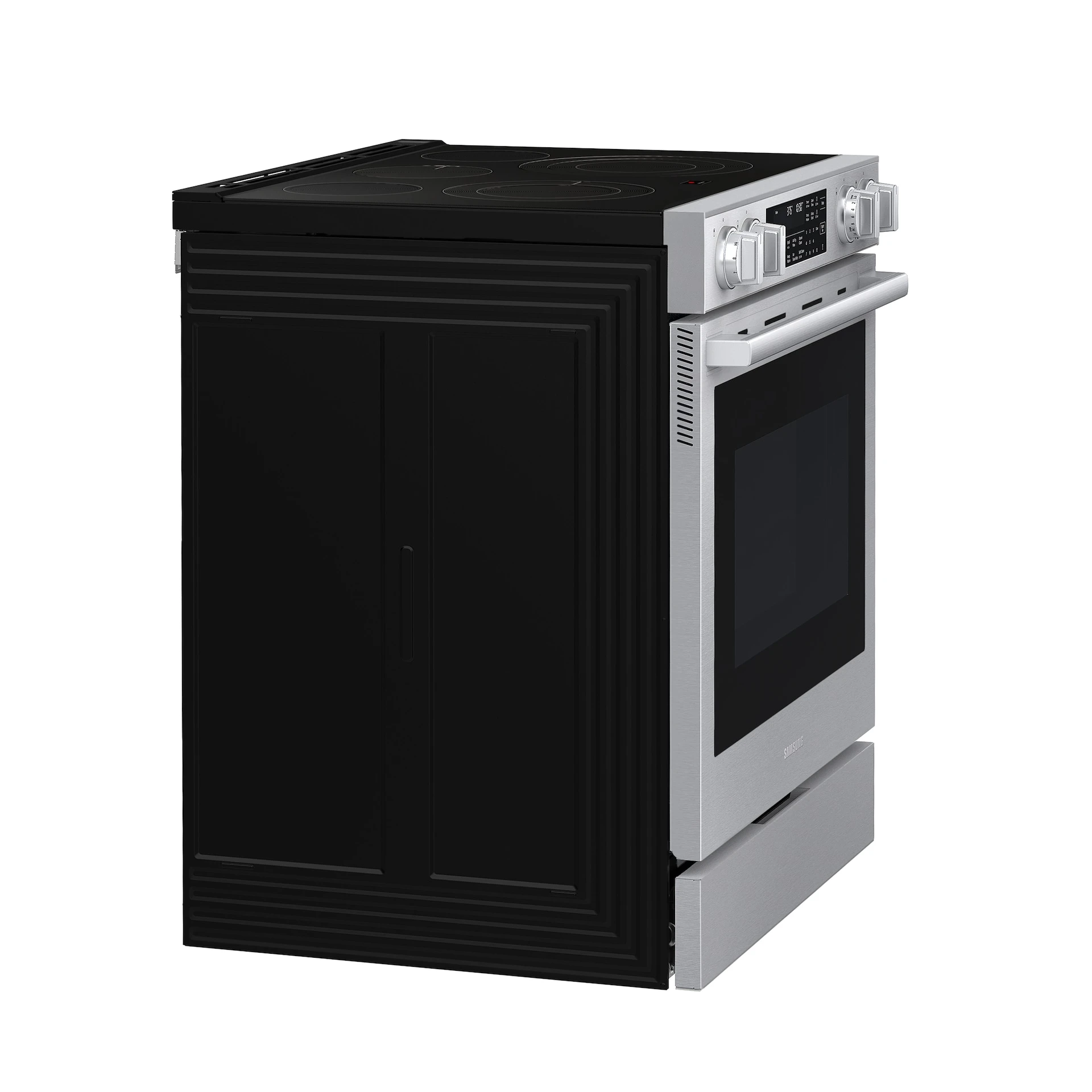 Bespoke Smart Slide-in Electric Range Pro Style Elite Design | Illuminated Knobs Air Fry Max NSE90H63SRAA