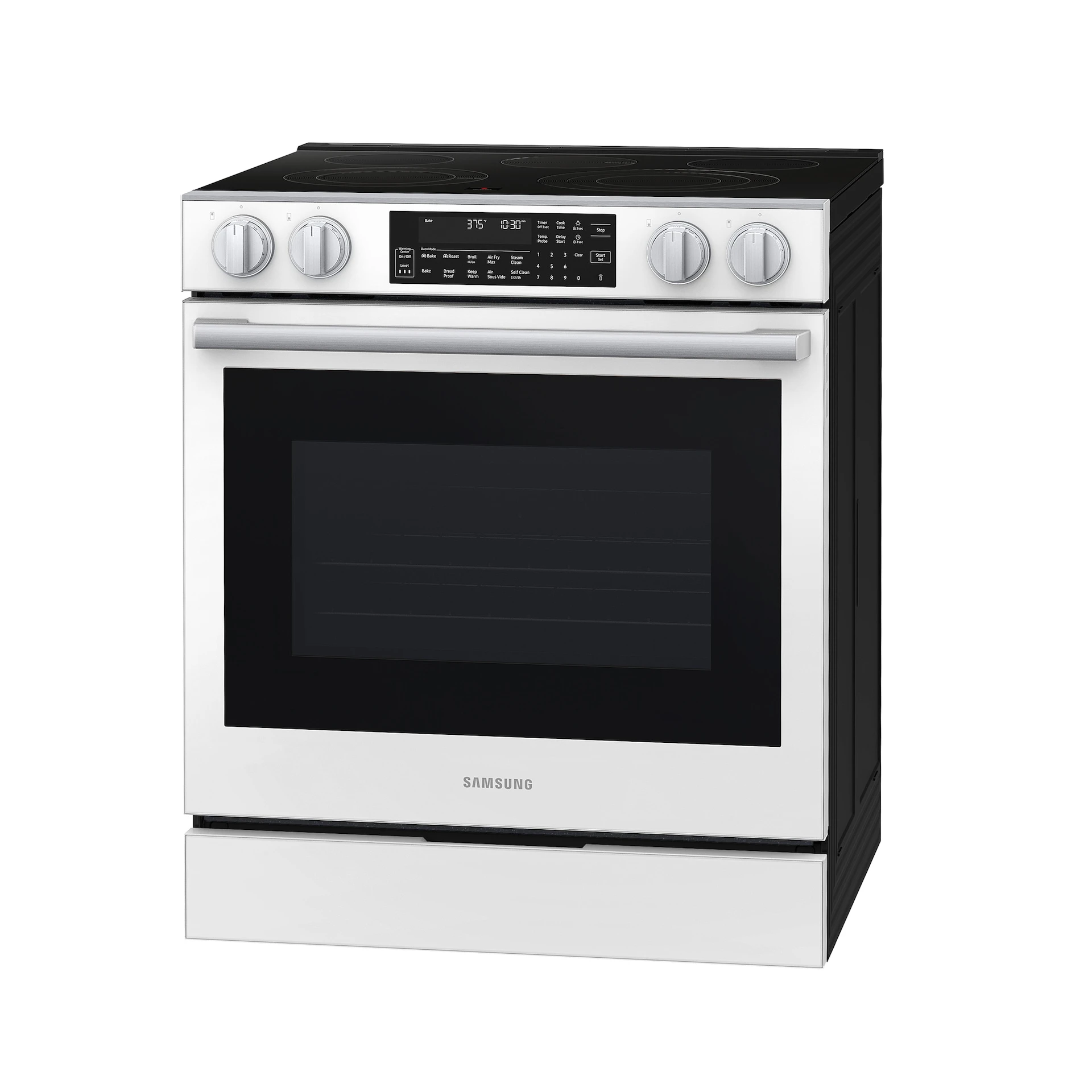 Bespoke Smart Slide-in Electric Range Pro Style Elite Design | Illuminated Knobs Air Fry Max NSE90H63SWAA