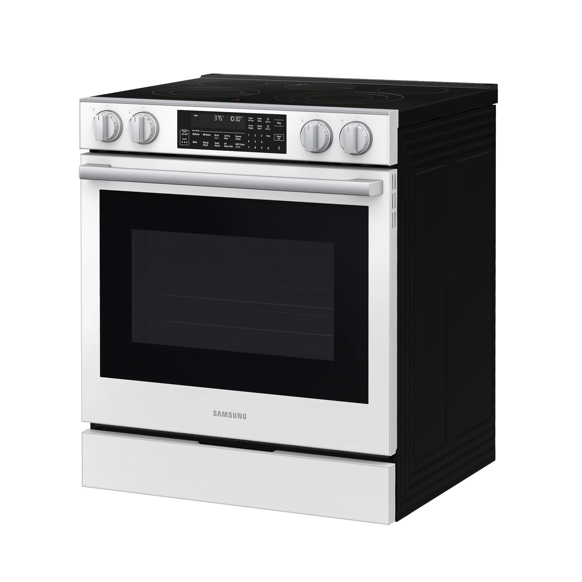 Bespoke Smart Slide-in Electric Range Pro Style Elite Design | Illuminated Knobs Air Fry Max NSE90H63SWAA