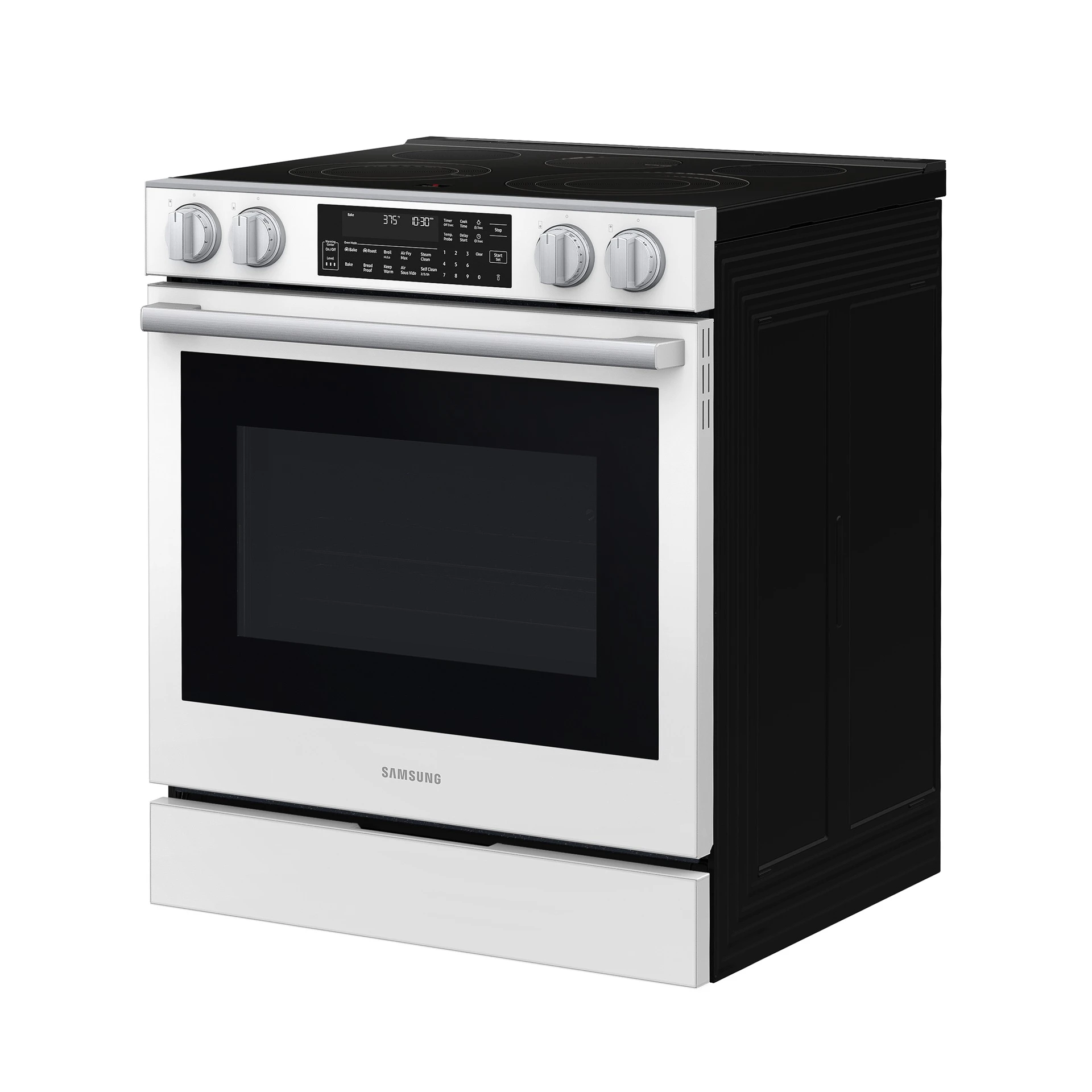 Bespoke Smart Slide-in Electric Range Pro Style Elite Design | Illuminated Knobs Air Fry Max NSE90H63SWAA