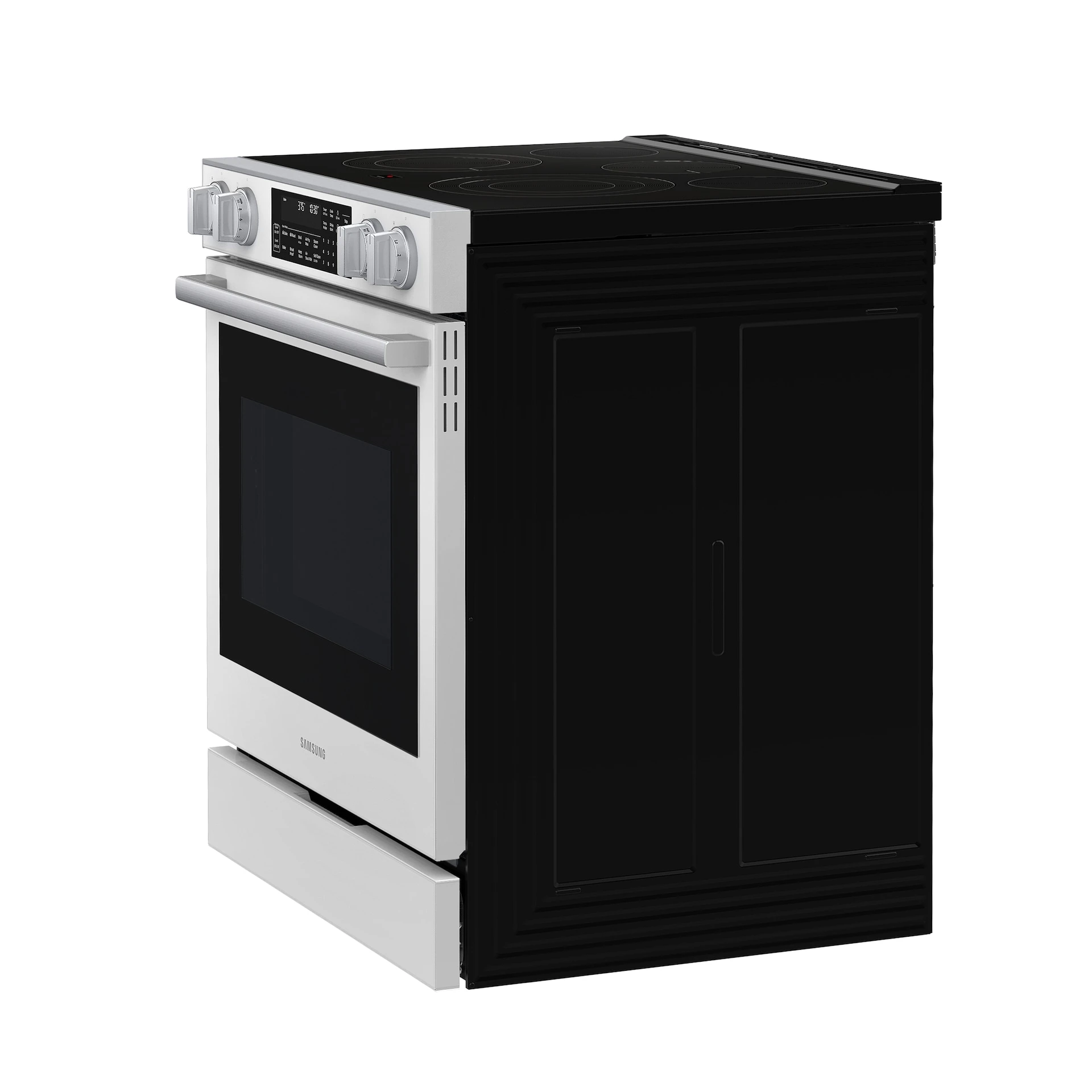 Bespoke Smart Slide-in Electric Range Pro Style Elite Design | Illuminated Knobs Air Fry Max NSE90H63SWAA