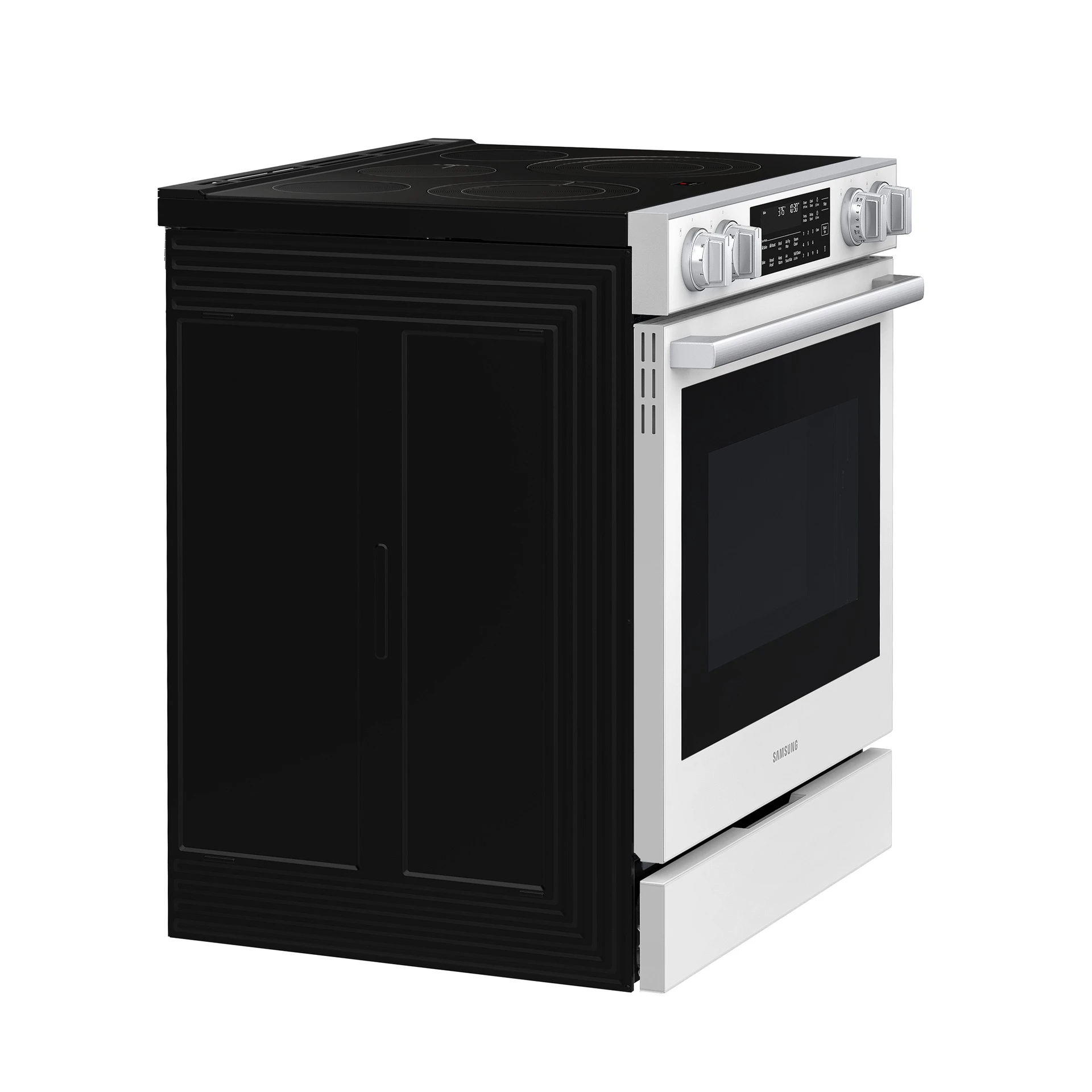 Bespoke Smart Slide-in Electric Range Pro Style Elite Design | Illuminated Knobs Air Fry Max NSE90H63SWAA