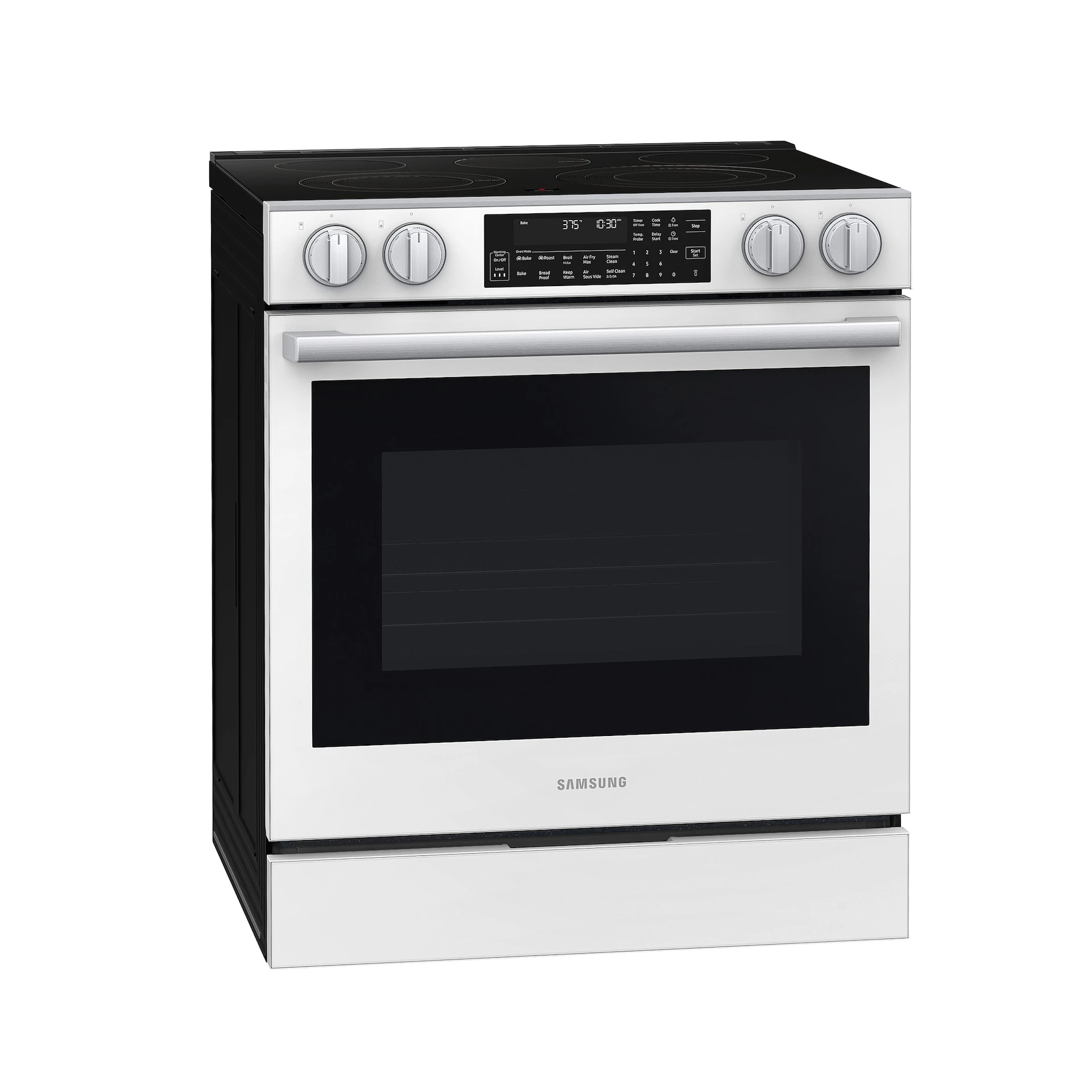 Bespoke Smart Slide-in Electric Range Pro Style Elite Design | Illuminated Knobs Air Fry Max NSE90H63SWAA