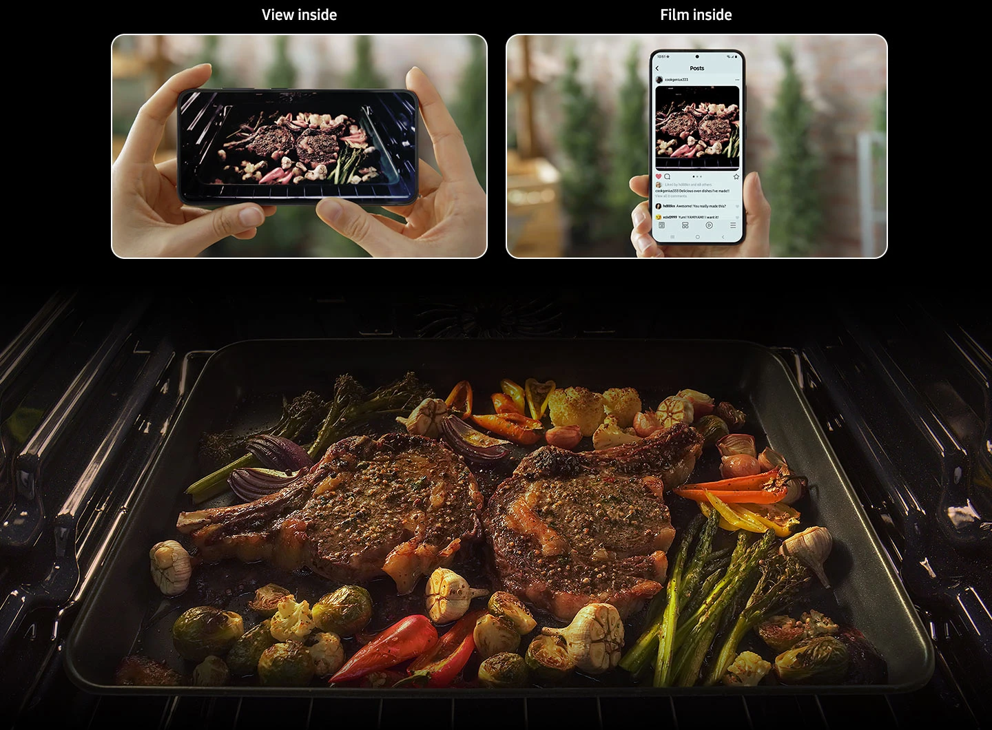 See what's cooking, right from your smartphone