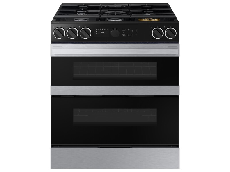 Bespoke Slide-in Gas Range Flex Duo™ | Illuminated Precision Knobs 6.3 cu.ft. NSG6DG8550SRAA