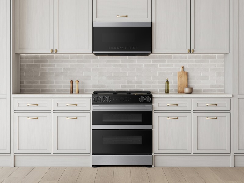 Bespoke Slide-in Gas Range Flex Duo™ | Illuminated Precision Knobs 6.3 cu.ft. NSG6DG8550SRAA