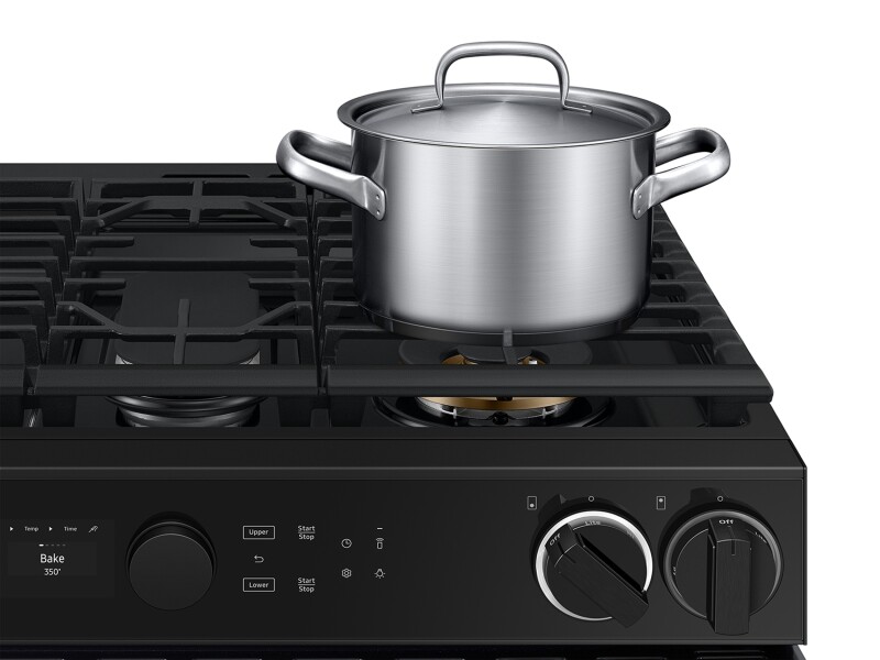Bespoke Slide-in Gas Range Flex Duo™ | Illuminated Precision Knobs 6.3 cu.ft. NSG6DG8550SRAA