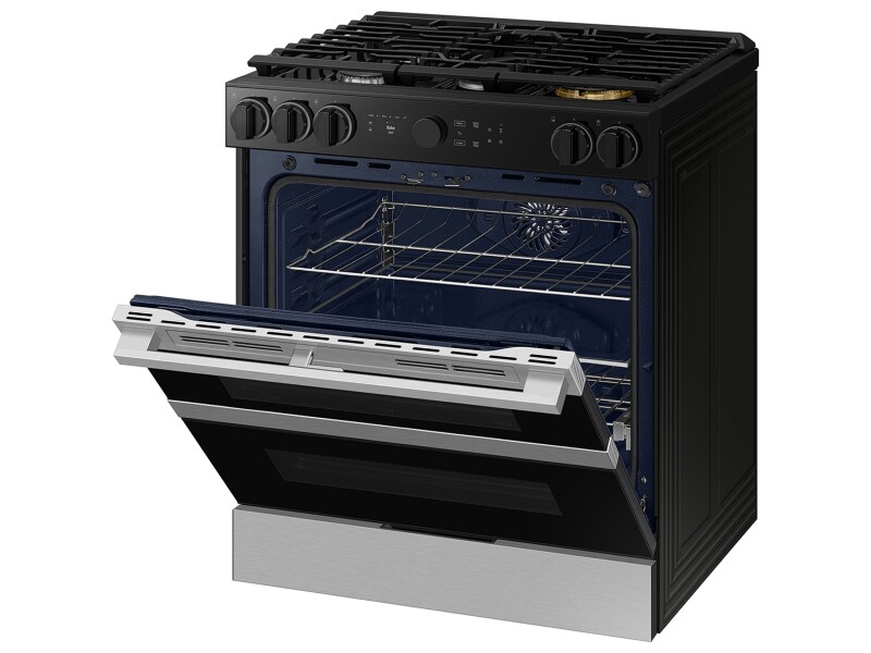Bespoke Slide-in Gas Range Flex Duo™ | Illuminated Precision Knobs 6.3 cu.ft. NSG6DG8550SRAA