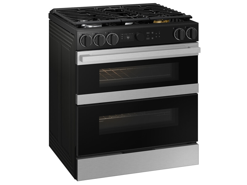 Bespoke Slide-in Gas Range Flex Duo™ | Illuminated Precision Knobs 6.3 cu.ft. NSG6DG8550SRAA