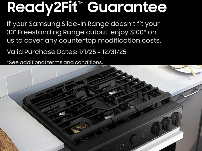Bespoke Slide-in Gas Range Flex Duo™ | Illuminated Precision Knobs 6.3 cu.ft. NSG6DG8550SRAA