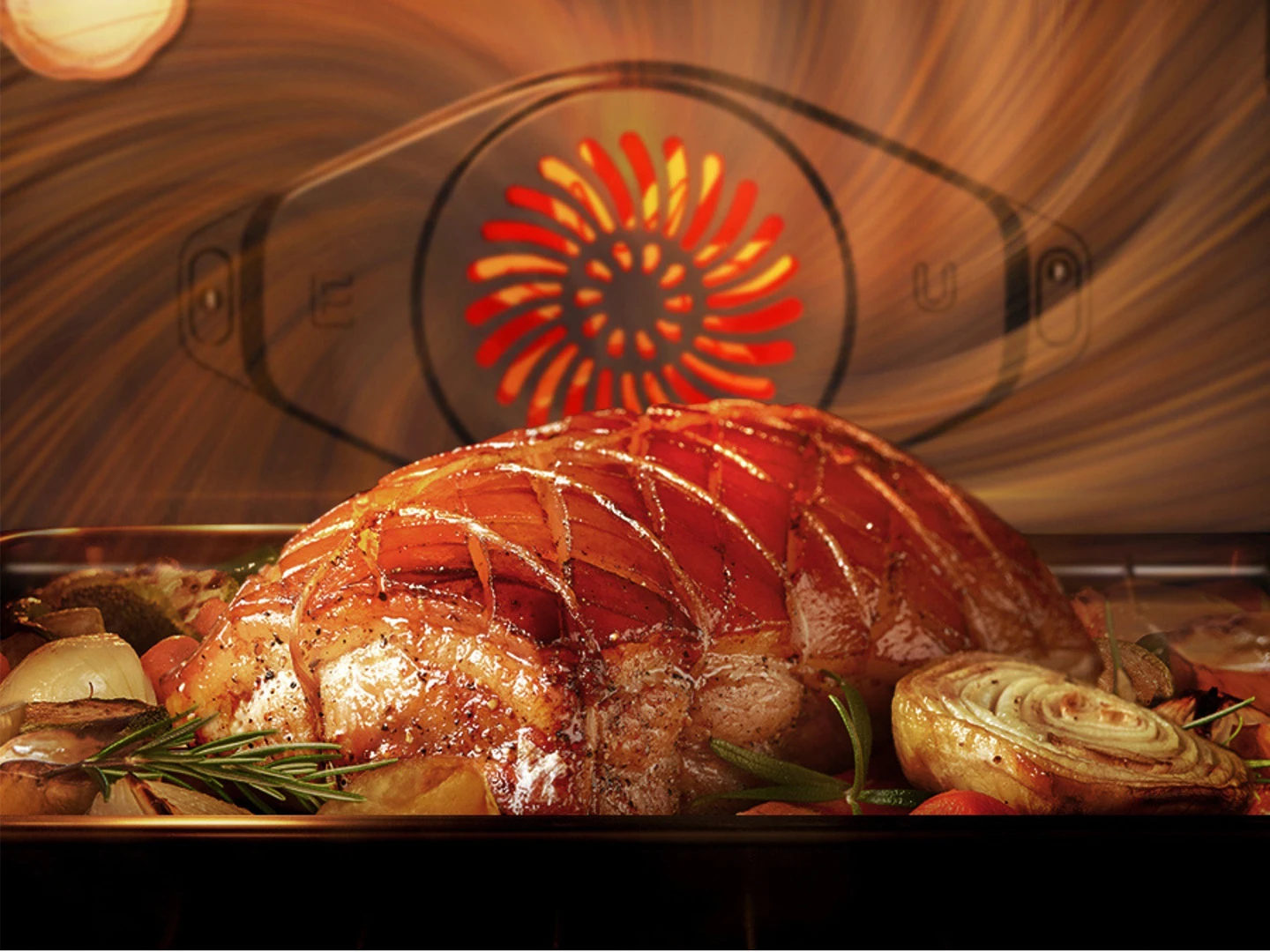Faster, more even baking³ than Convection