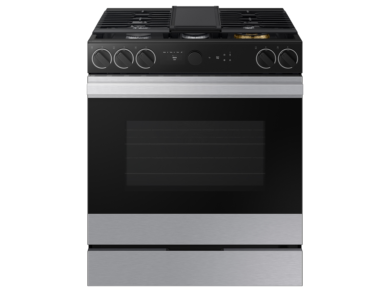 Bespoke Slide-in Gas Range Smart Oven Camera | Illuminated Precision Knobs 6.3 cu.ft. NSG6DG8700SRAA