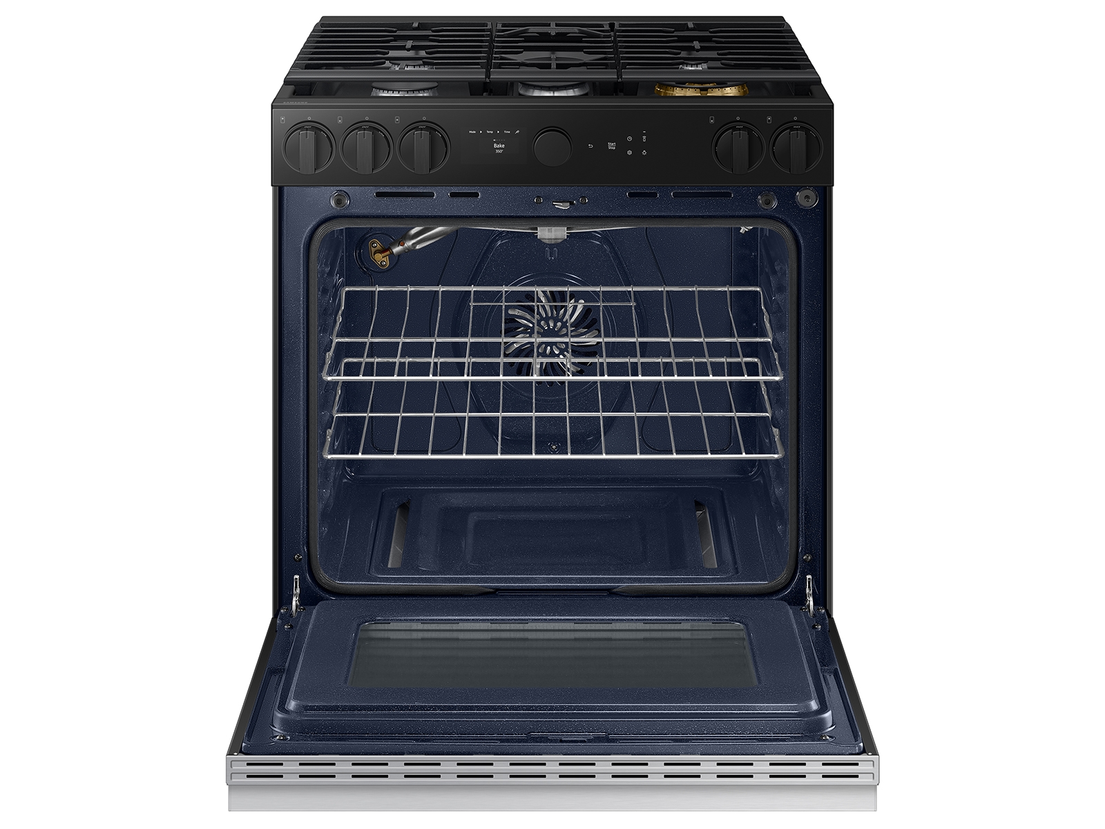 Bespoke Slide-in Gas Range Smart Oven Camera | Illuminated Precision Knobs 6.3 cu.ft. NSG6DG8700SRAA