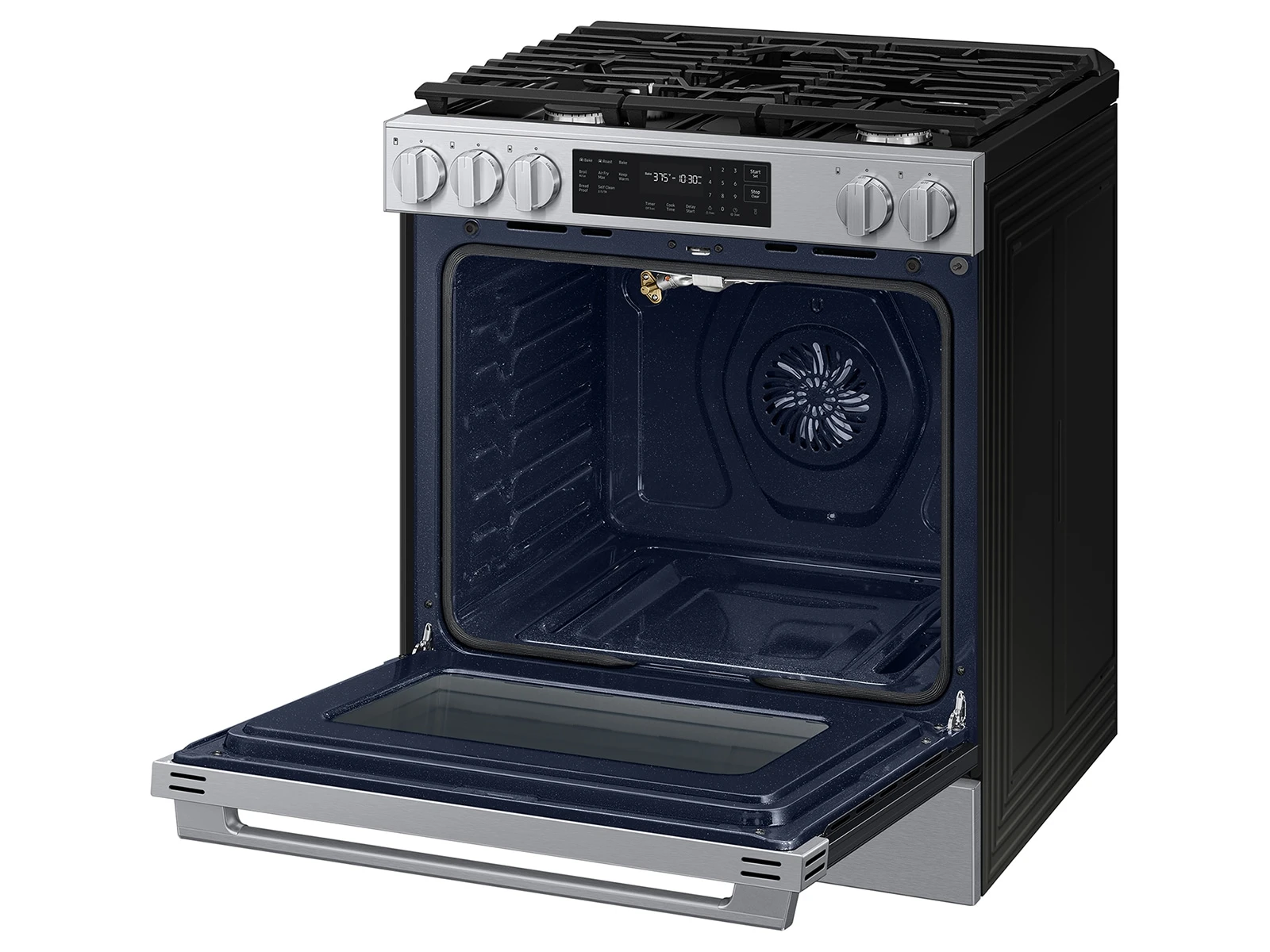 Bespoke Smart Slide-in Gas Range Pro Style Design | Air Fry Max Precision Knobs NSG70H60SRAA