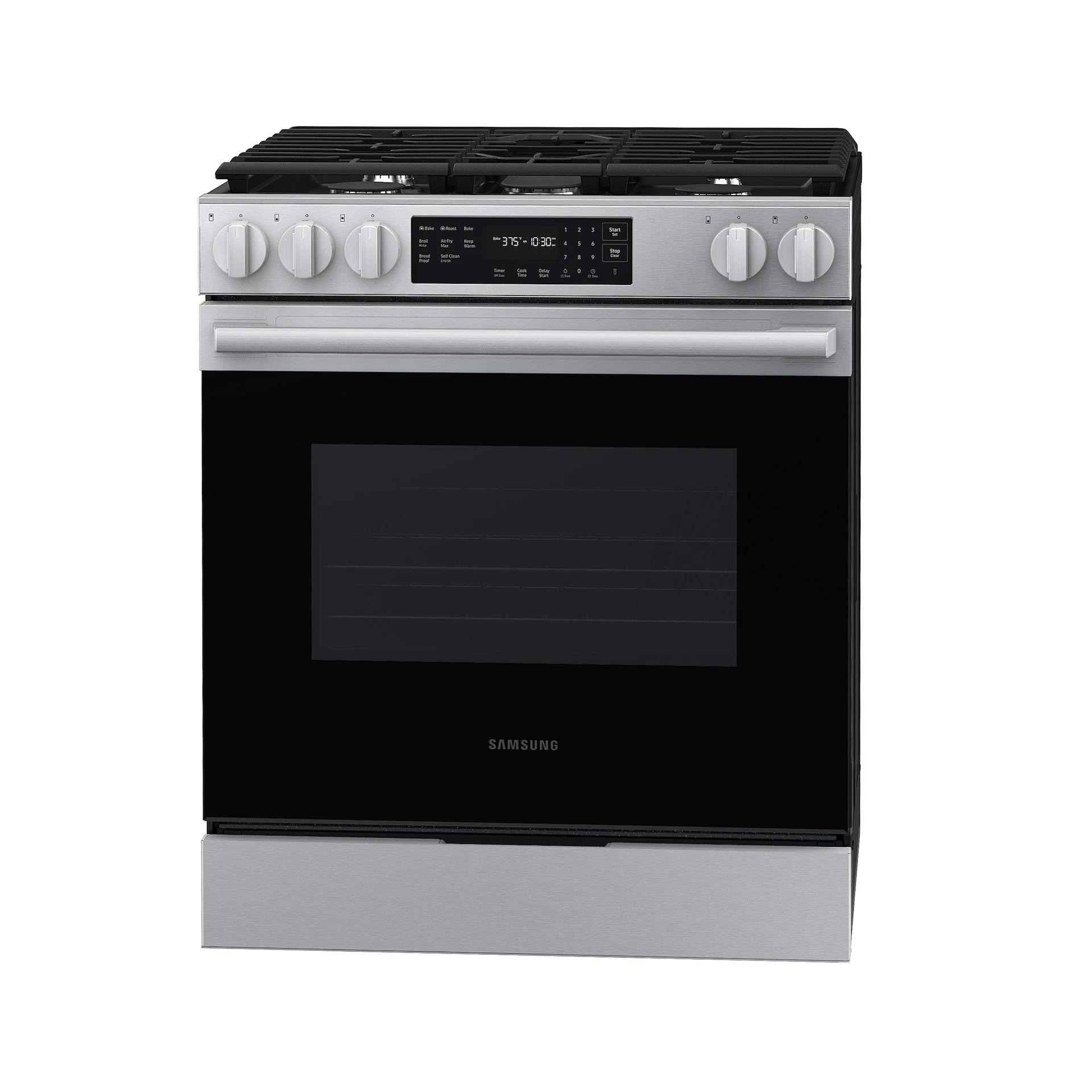 Bespoke Smart Slide-in Gas Range Pro Style Design | Air Fry Max Precision Knobs NSG70H60SRAA