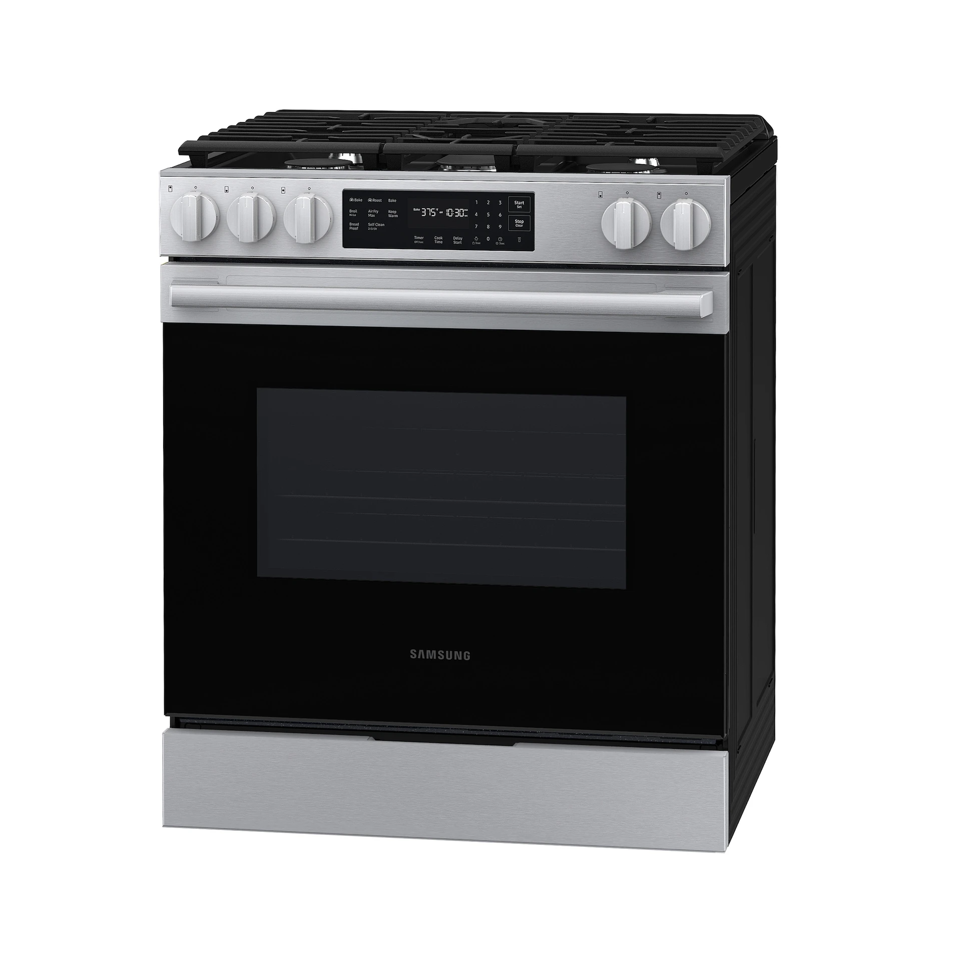Bespoke Smart Slide-in Gas Range Pro Style Design | Air Fry Max Precision Knobs NSG70H60SRAA