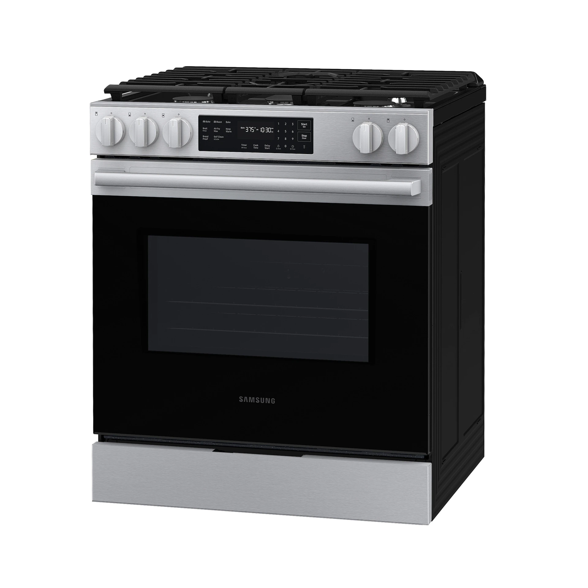 Bespoke Smart Slide-in Gas Range Pro Style Design | Air Fry Max Precision Knobs NSG70H60SRAA