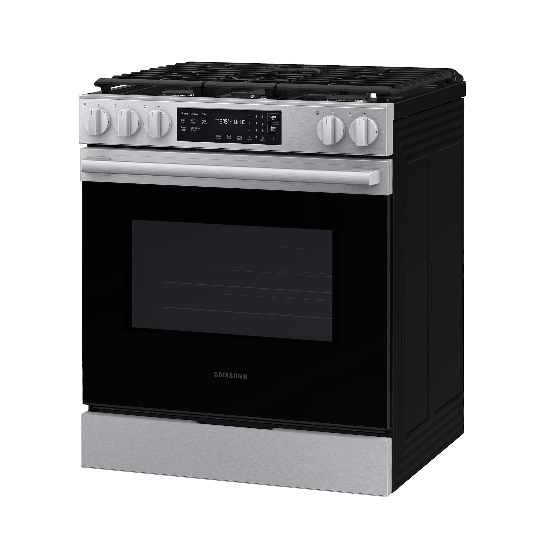 Bespoke Smart Slide-in Gas Range Pro Style Design | Air Fry Max Precision Knobs NSG70H60SRAA