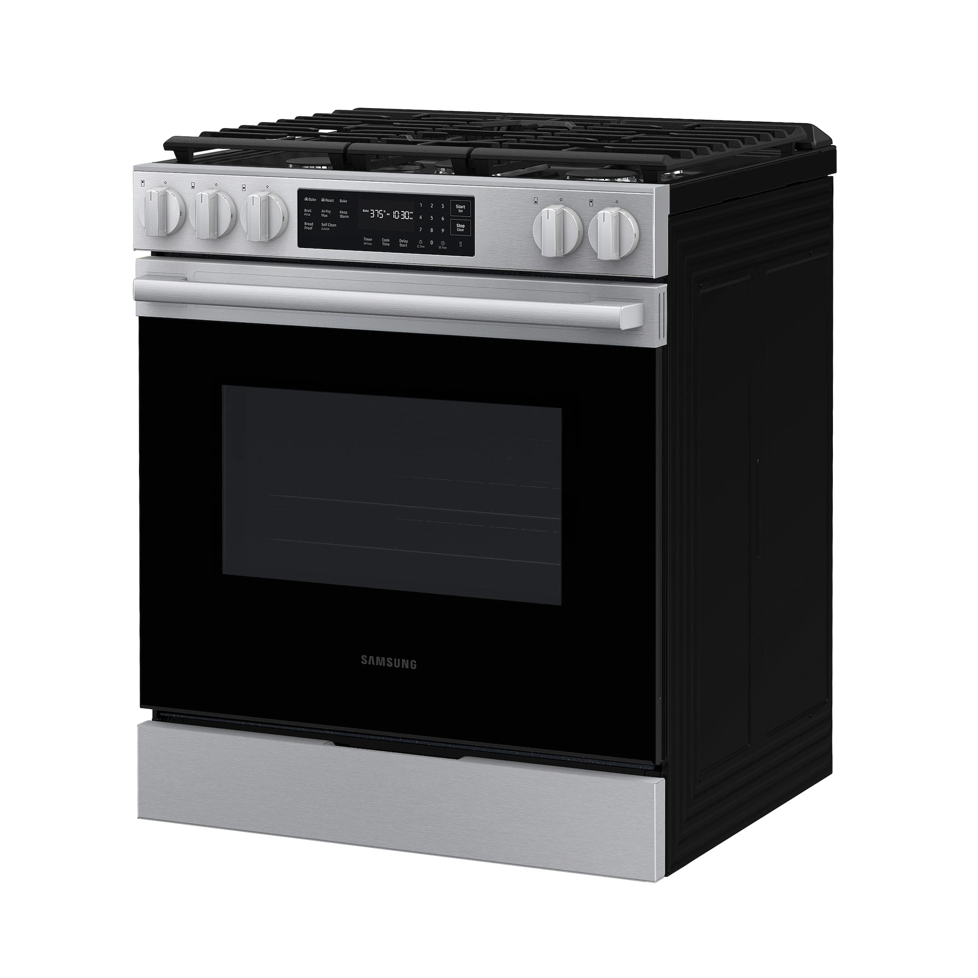 Bespoke Smart Slide-in Gas Range Pro Style Design | Air Fry Max Precision Knobs NSG70H60SRAA