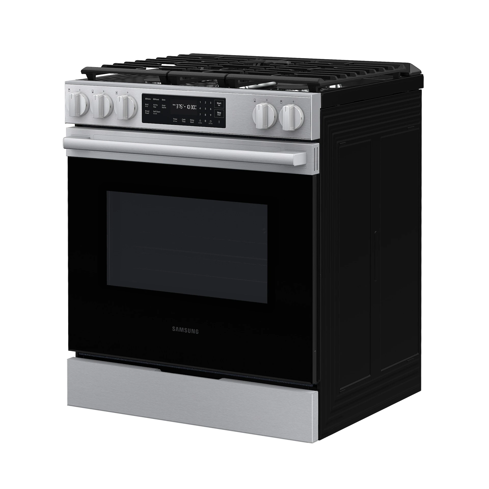 Bespoke Smart Slide-in Gas Range Pro Style Design | Air Fry Max Precision Knobs NSG70H60SRAA