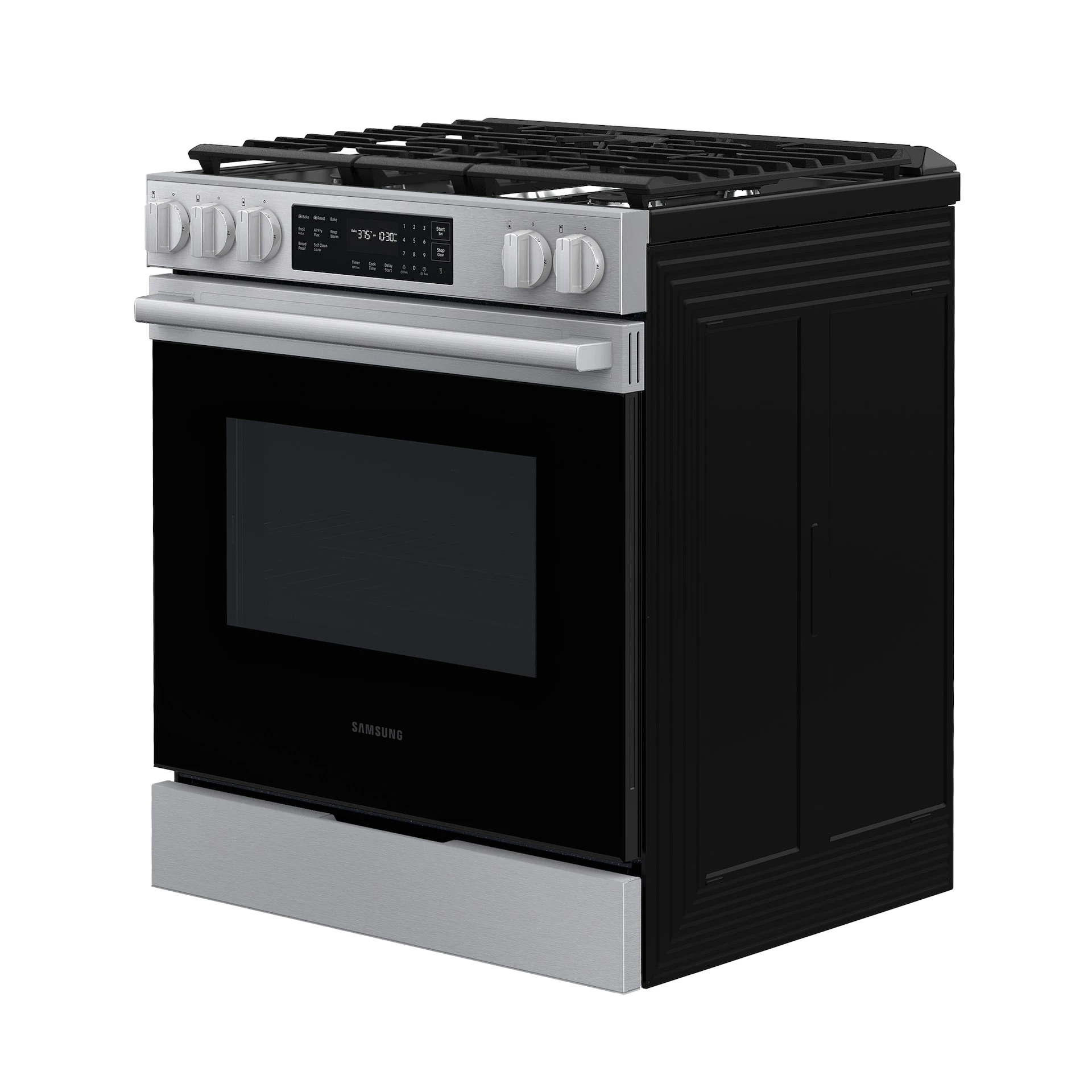 Bespoke Smart Slide-in Gas Range Pro Style Design | Air Fry Max Precision Knobs NSG70H60SRAA