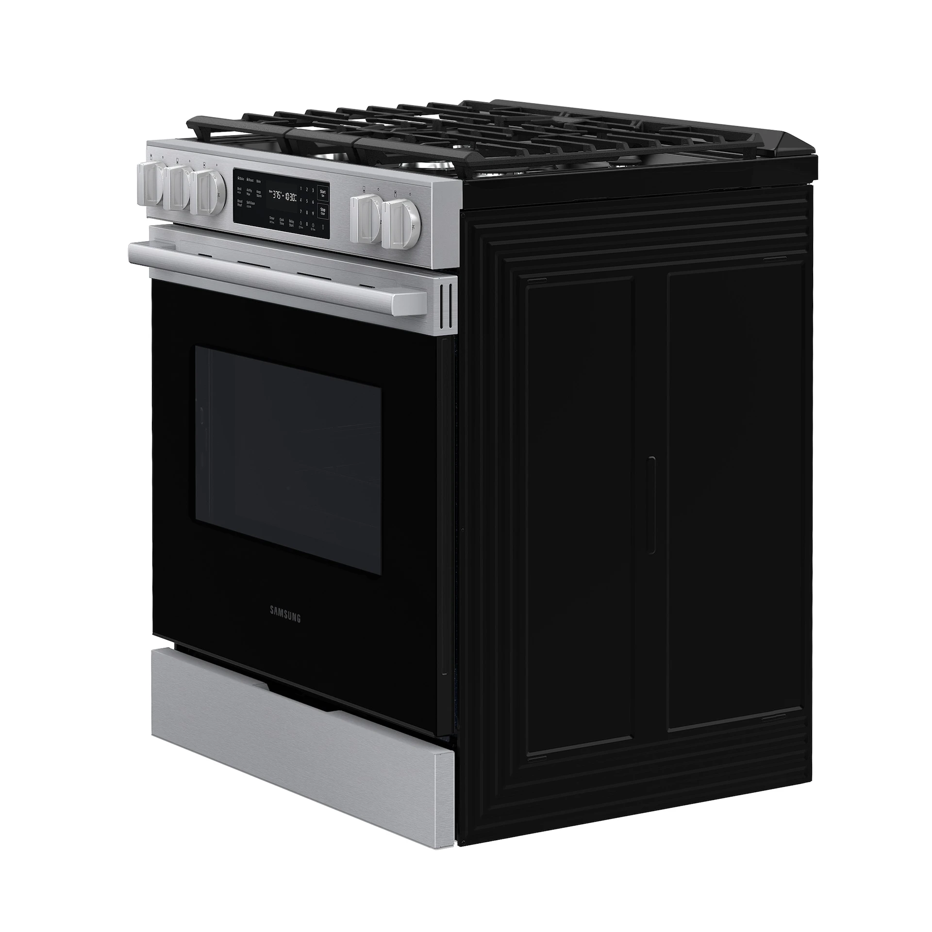 Bespoke Smart Slide-in Gas Range Pro Style Design | Air Fry Max Precision Knobs NSG70H60SRAA