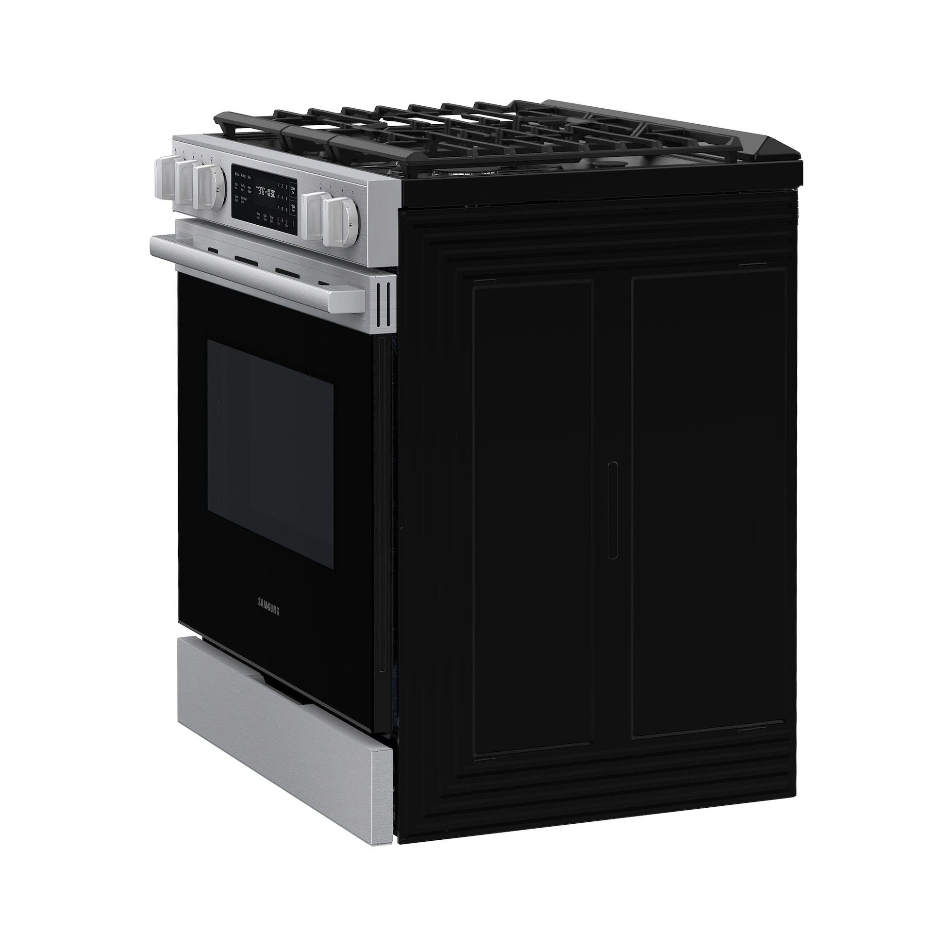 Bespoke Smart Slide-in Gas Range Pro Style Design | Air Fry Max Precision Knobs NSG70H60SRAA