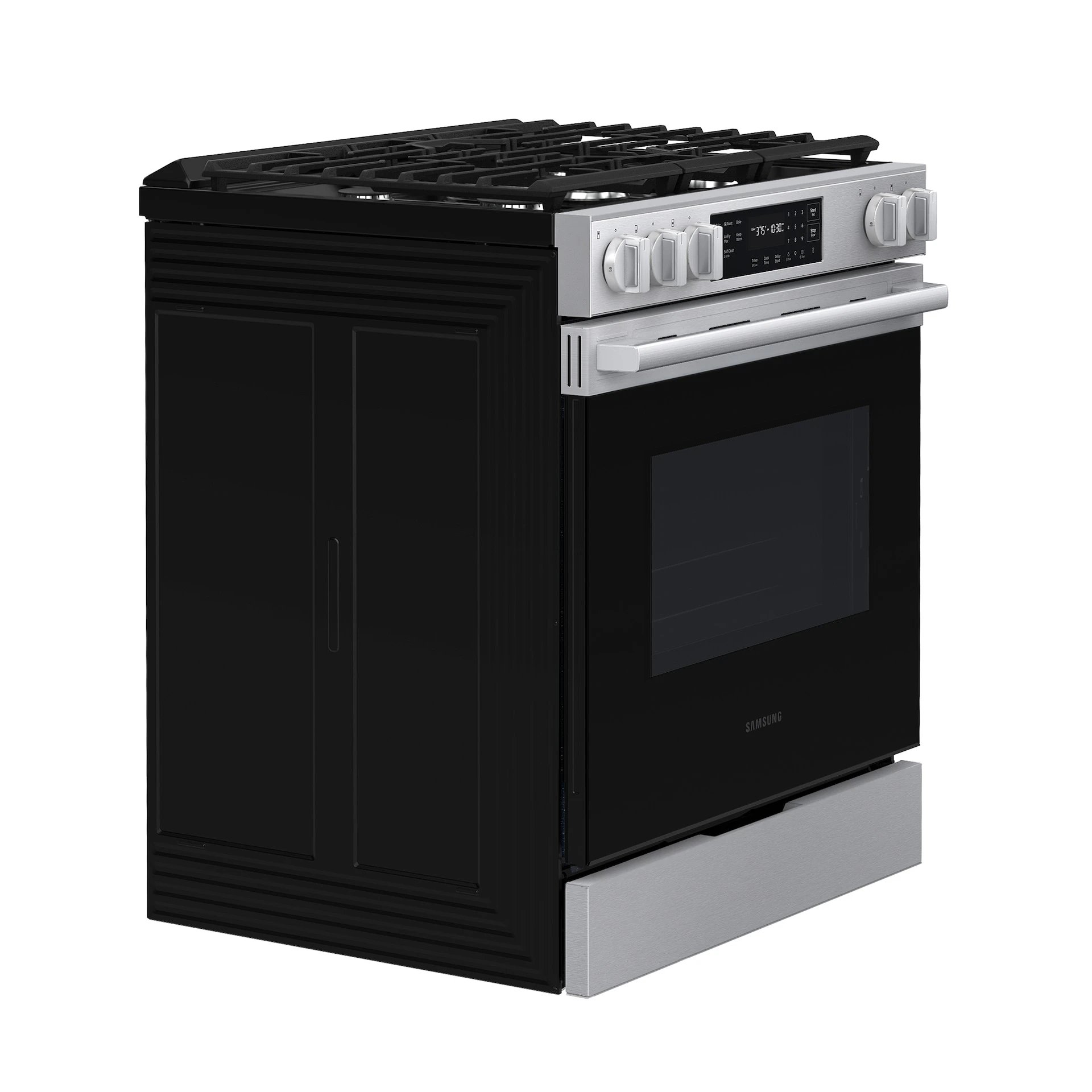 Bespoke Smart Slide-in Gas Range Pro Style Design | Air Fry Max Precision Knobs NSG70H60SRAA