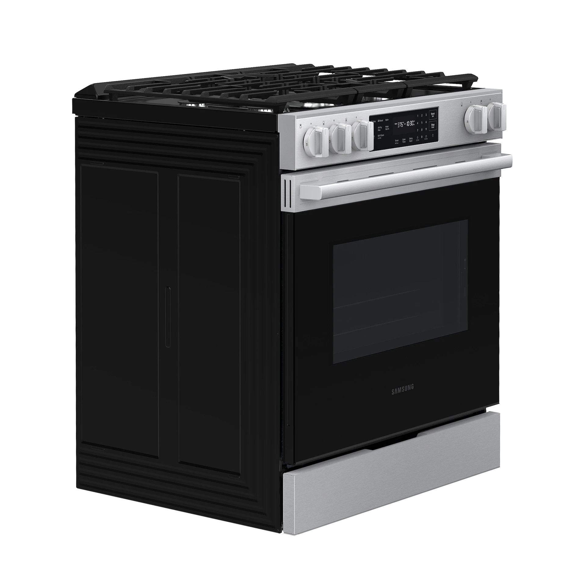 Bespoke Smart Slide-in Gas Range Pro Style Design | Air Fry Max Precision Knobs NSG70H60SRAA