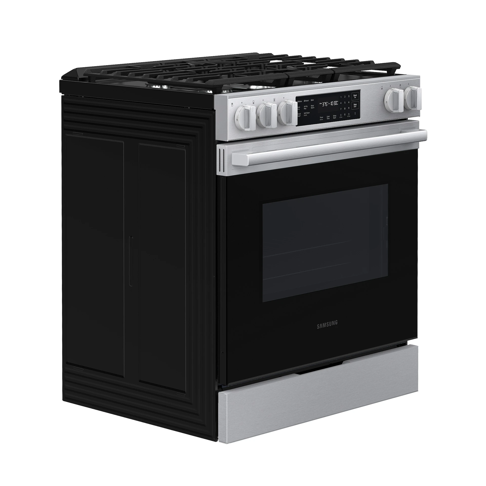 Bespoke Smart Slide-in Gas Range Pro Style Design | Air Fry Max Precision Knobs NSG70H60SRAA