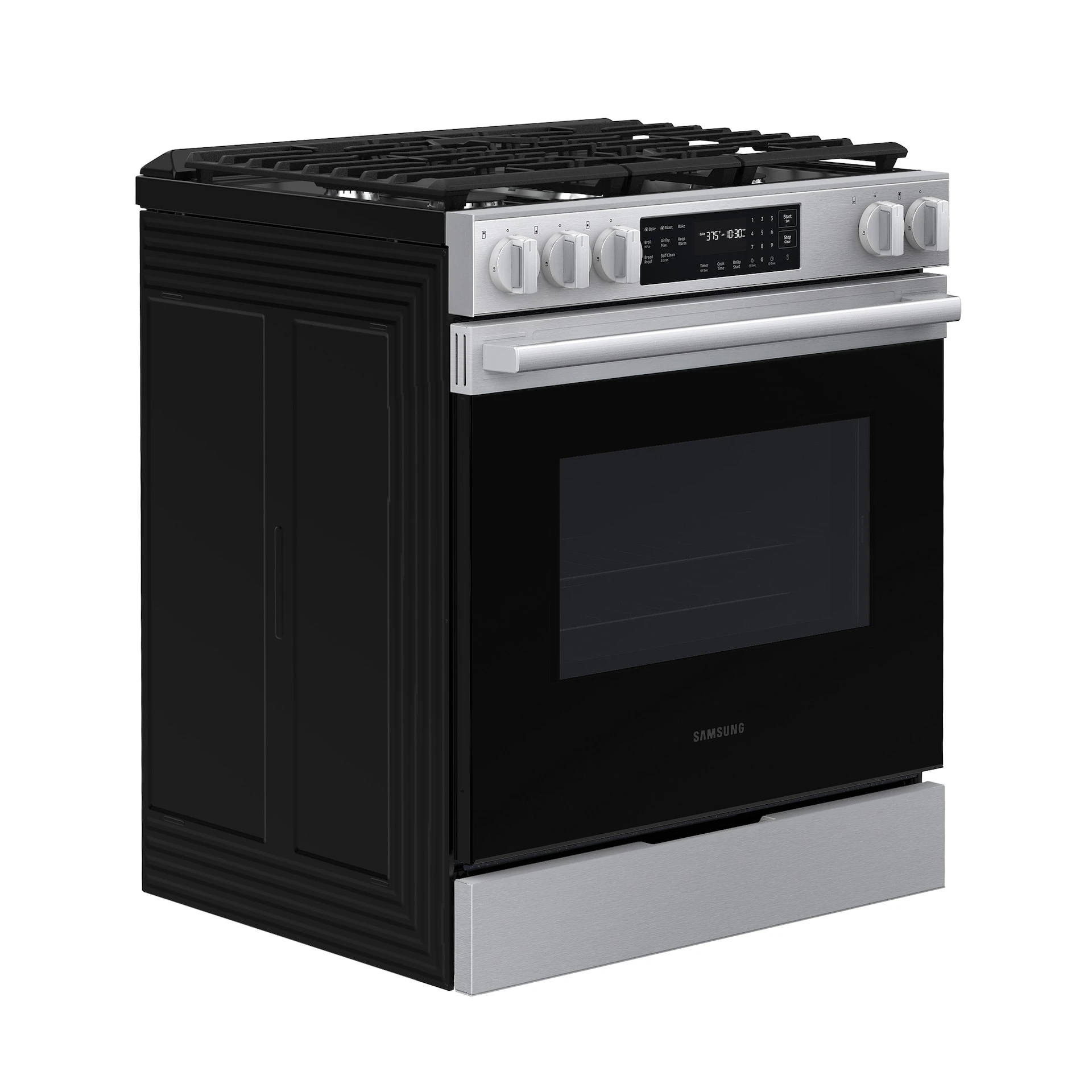 Bespoke Smart Slide-in Gas Range Pro Style Design | Air Fry Max Precision Knobs NSG70H60SRAA