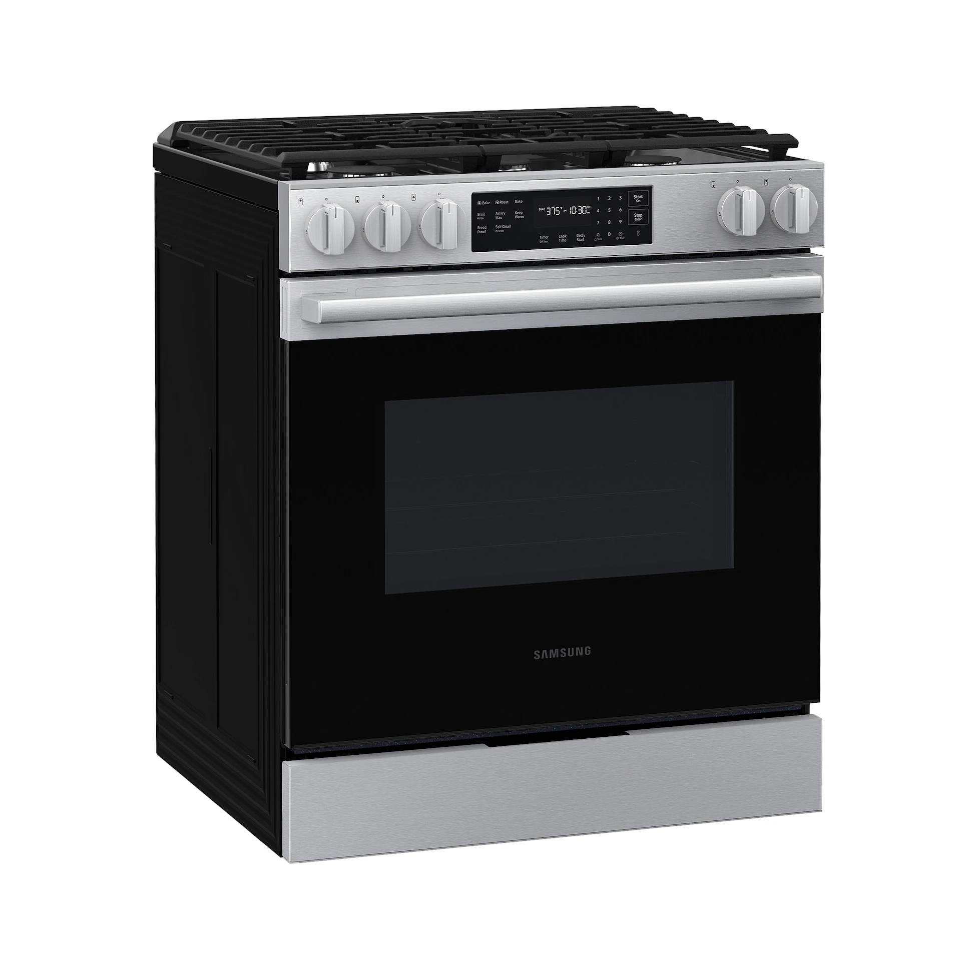 Bespoke Smart Slide-in Gas Range Pro Style Design | Air Fry Max Precision Knobs NSG70H60SRAA