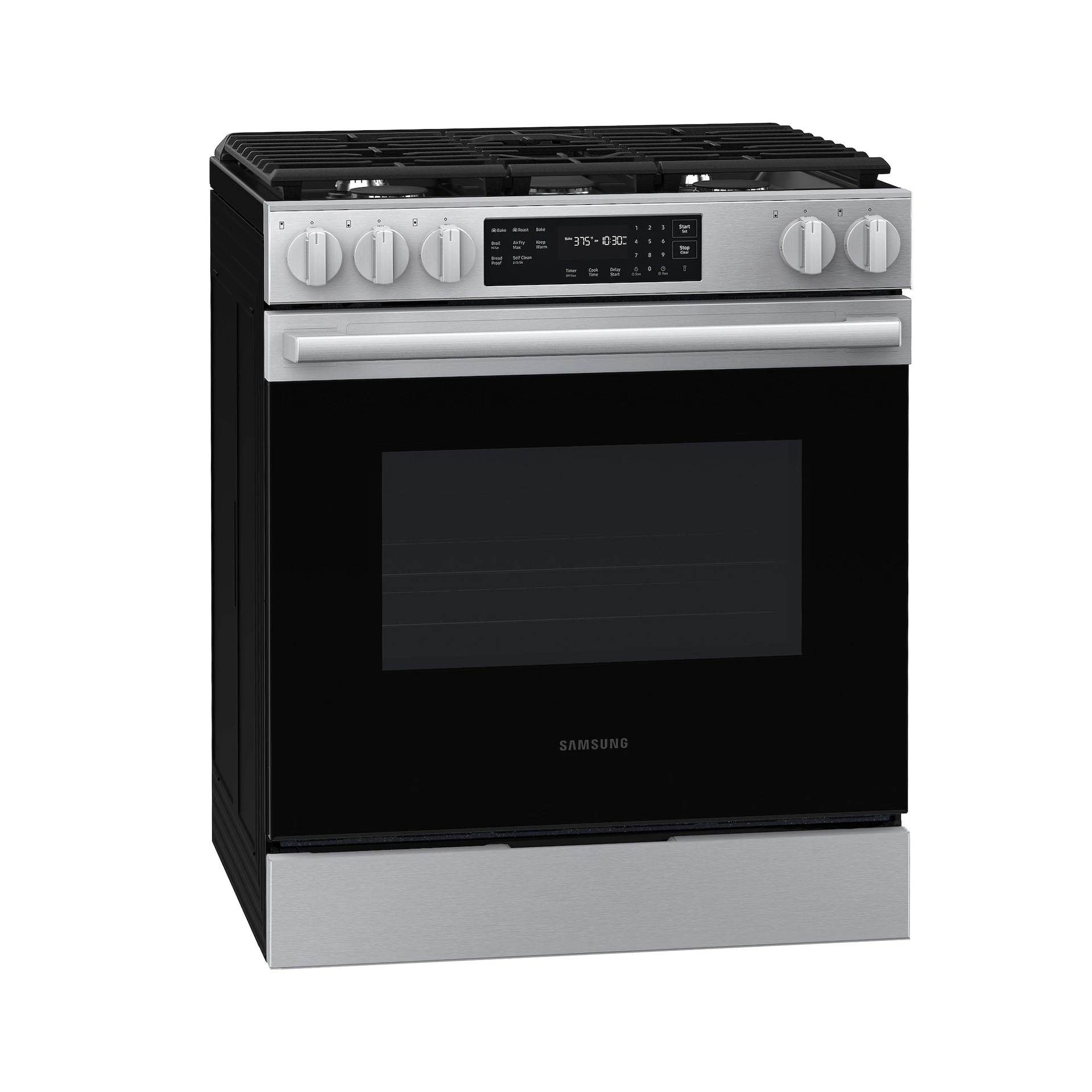 Bespoke Smart Slide-in Gas Range Pro Style Design | Air Fry Max Precision Knobs NSG70H60SRAA